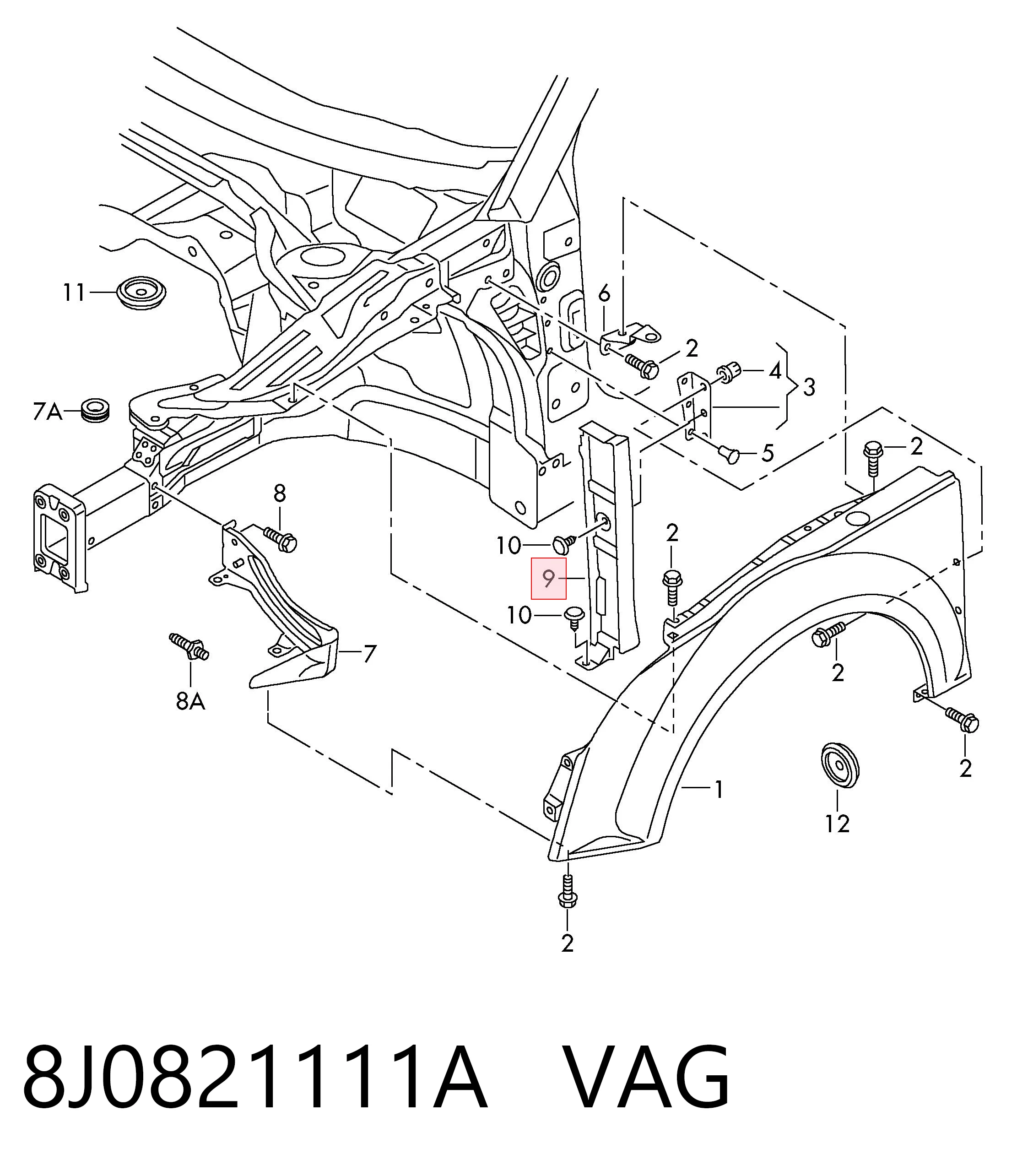 8J0821111A VAG