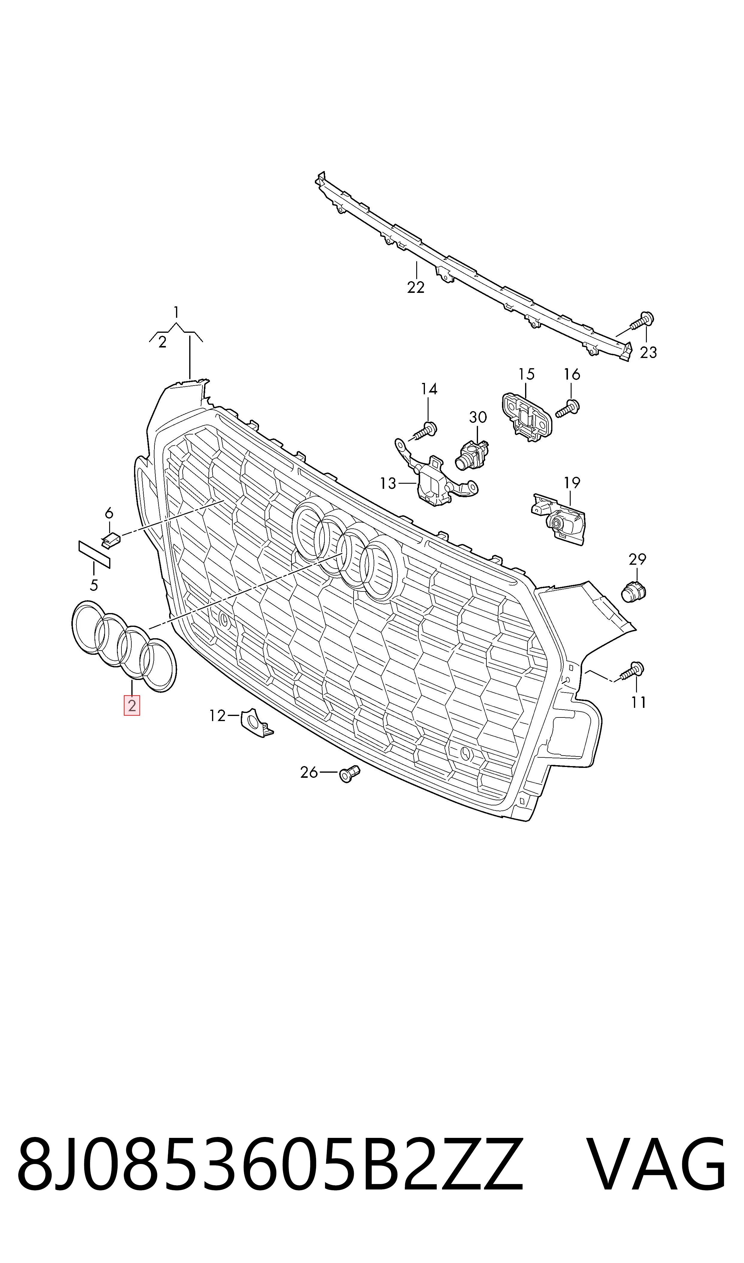  VAG 8J0853605B2ZZ ціна, від 44.33 USD