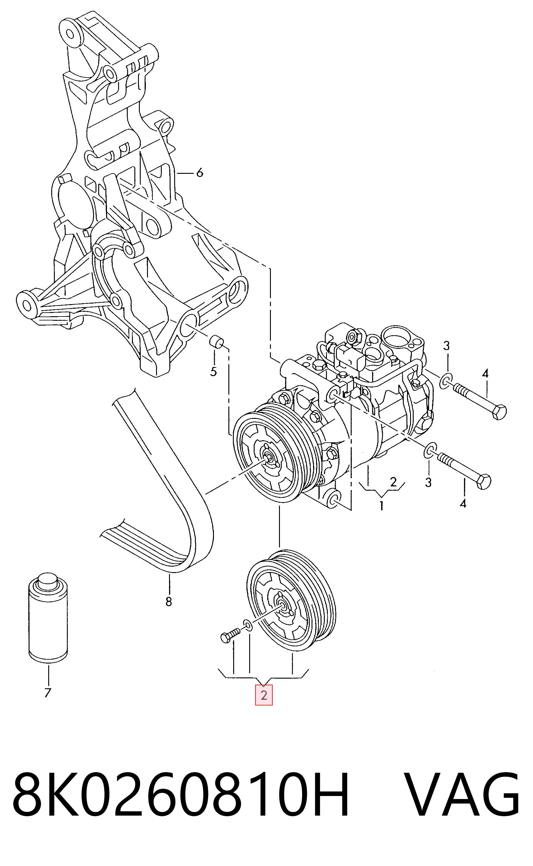8K0260810H VAG