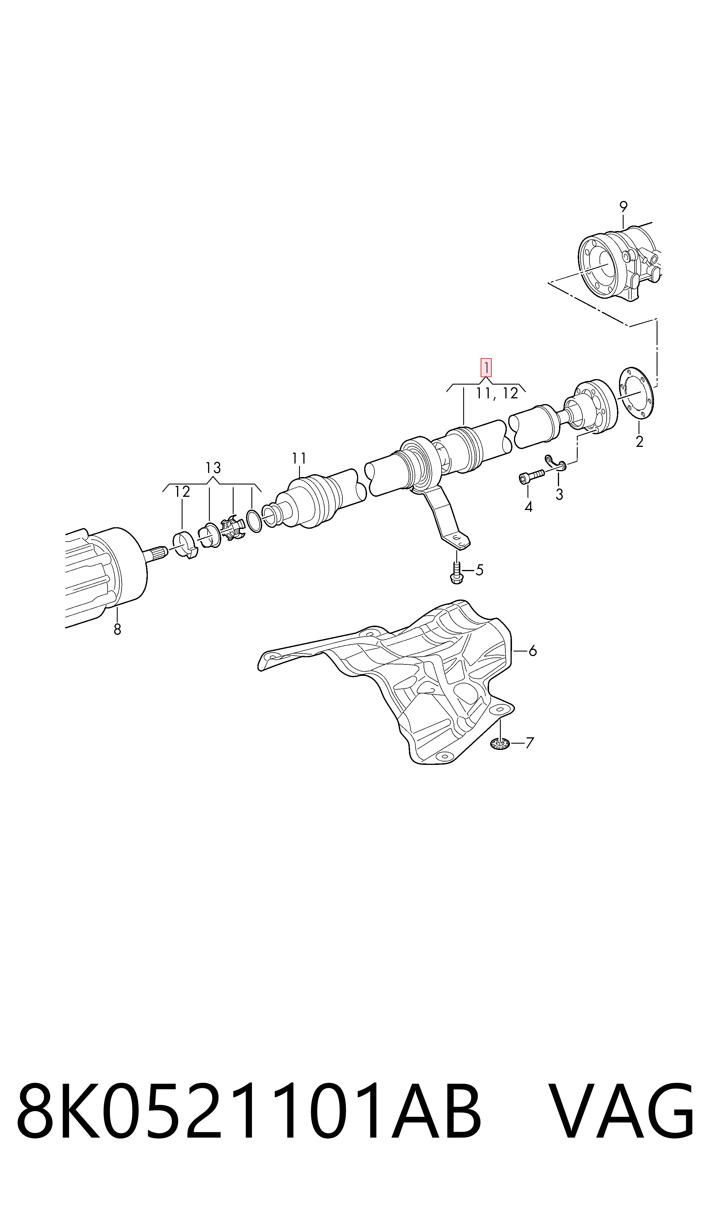 8K0521101AB VAG