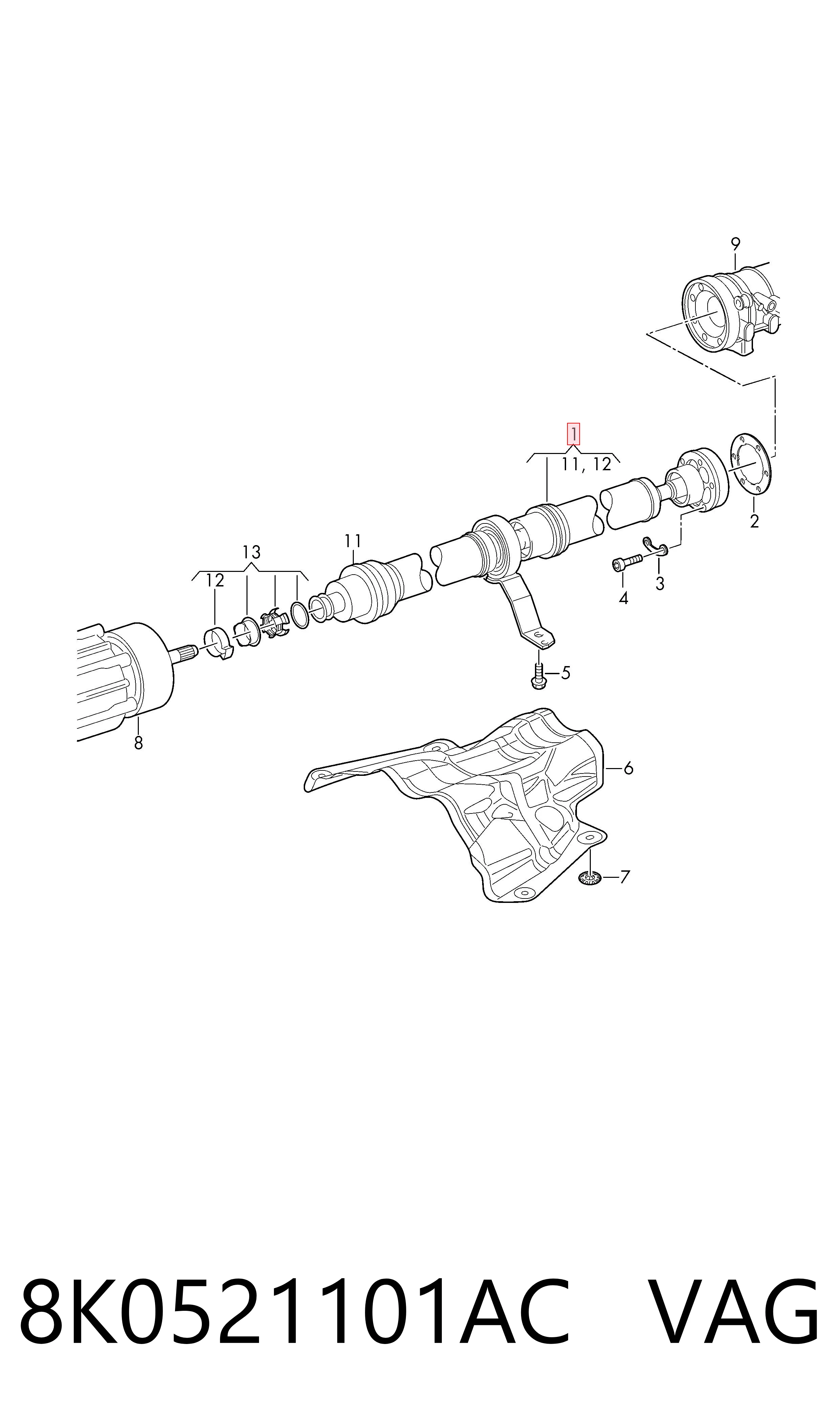 8K0521101AC VAG 