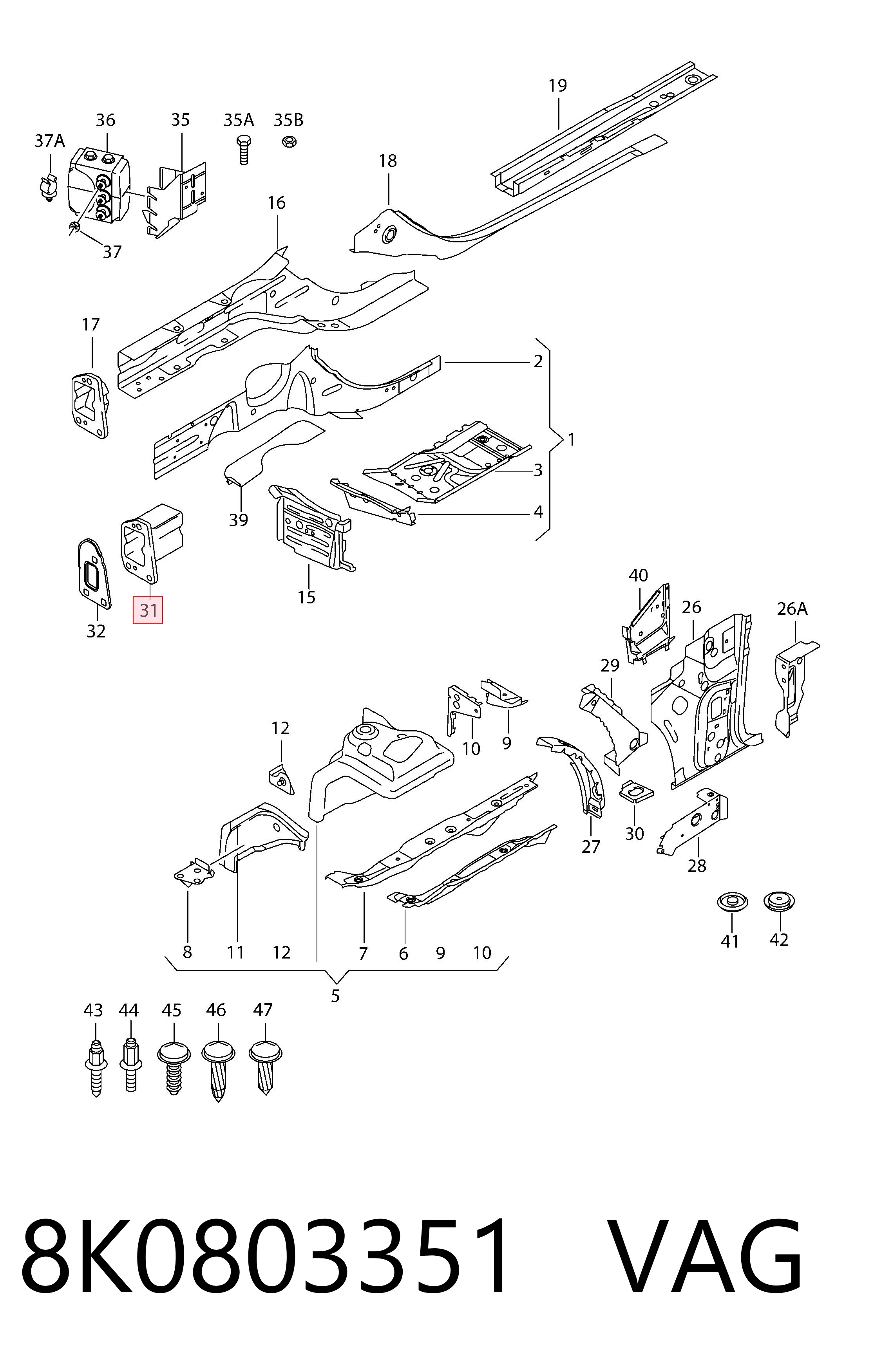 8K0803351 VAG 