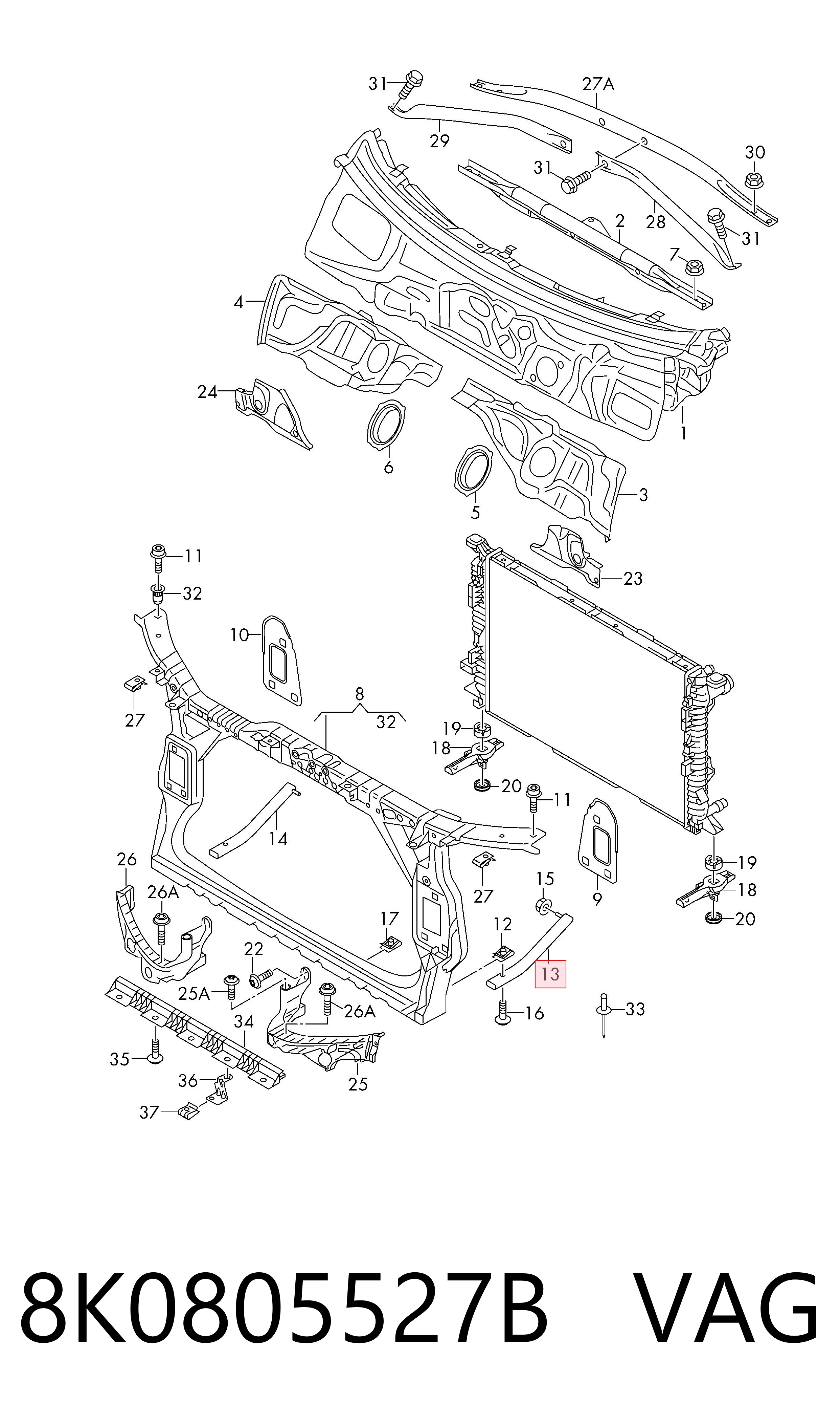 8K0805527B VAG 
