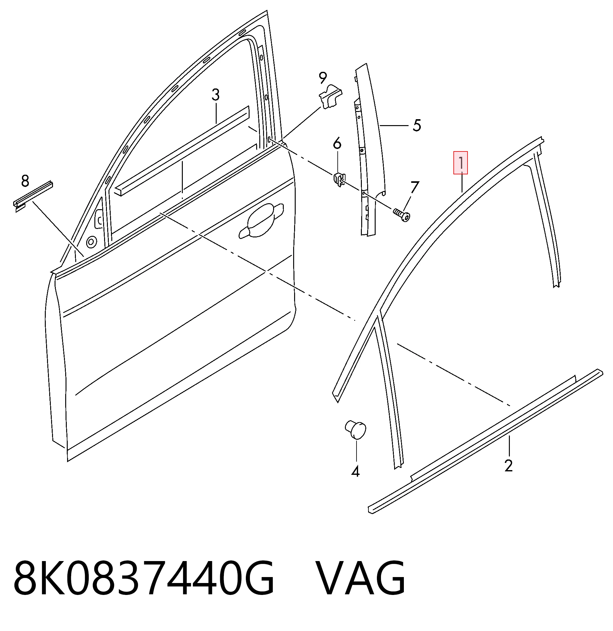 8K0837440G VAG 