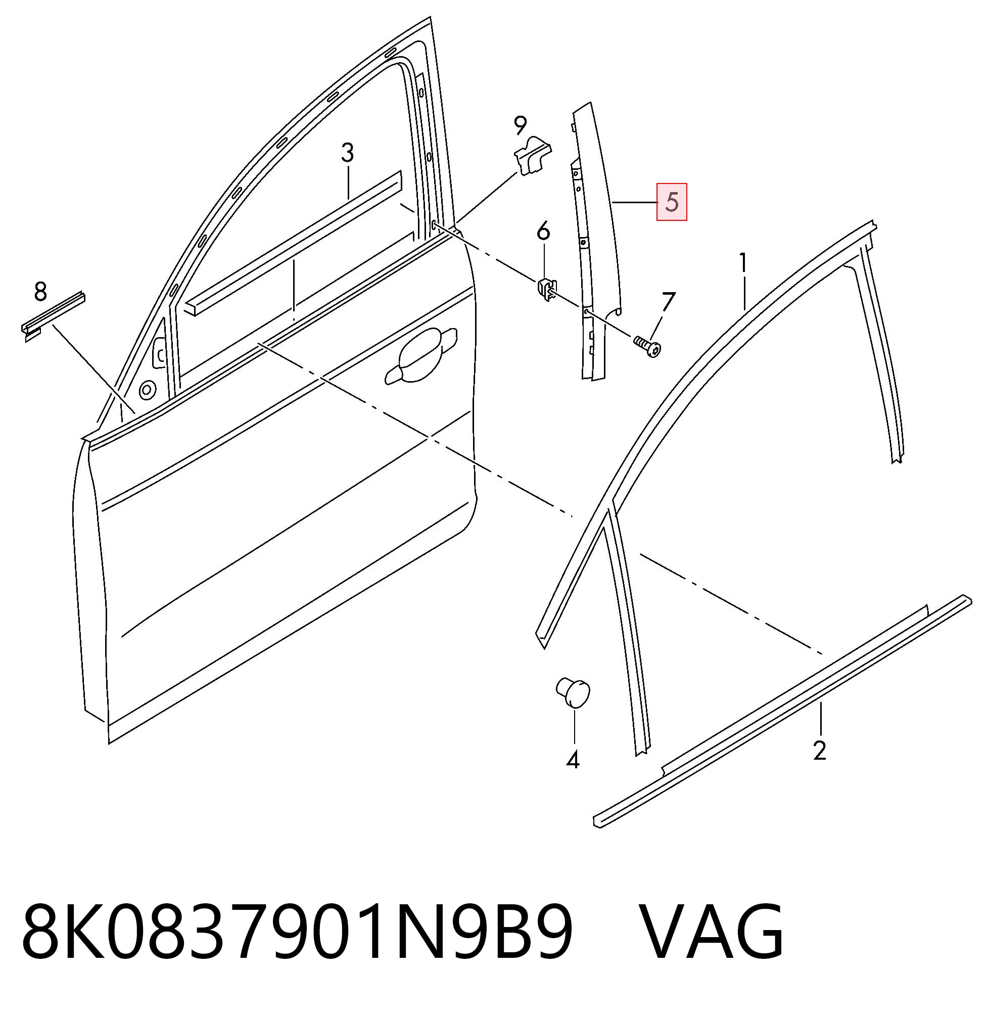 8K0837901N9B9 VAG 