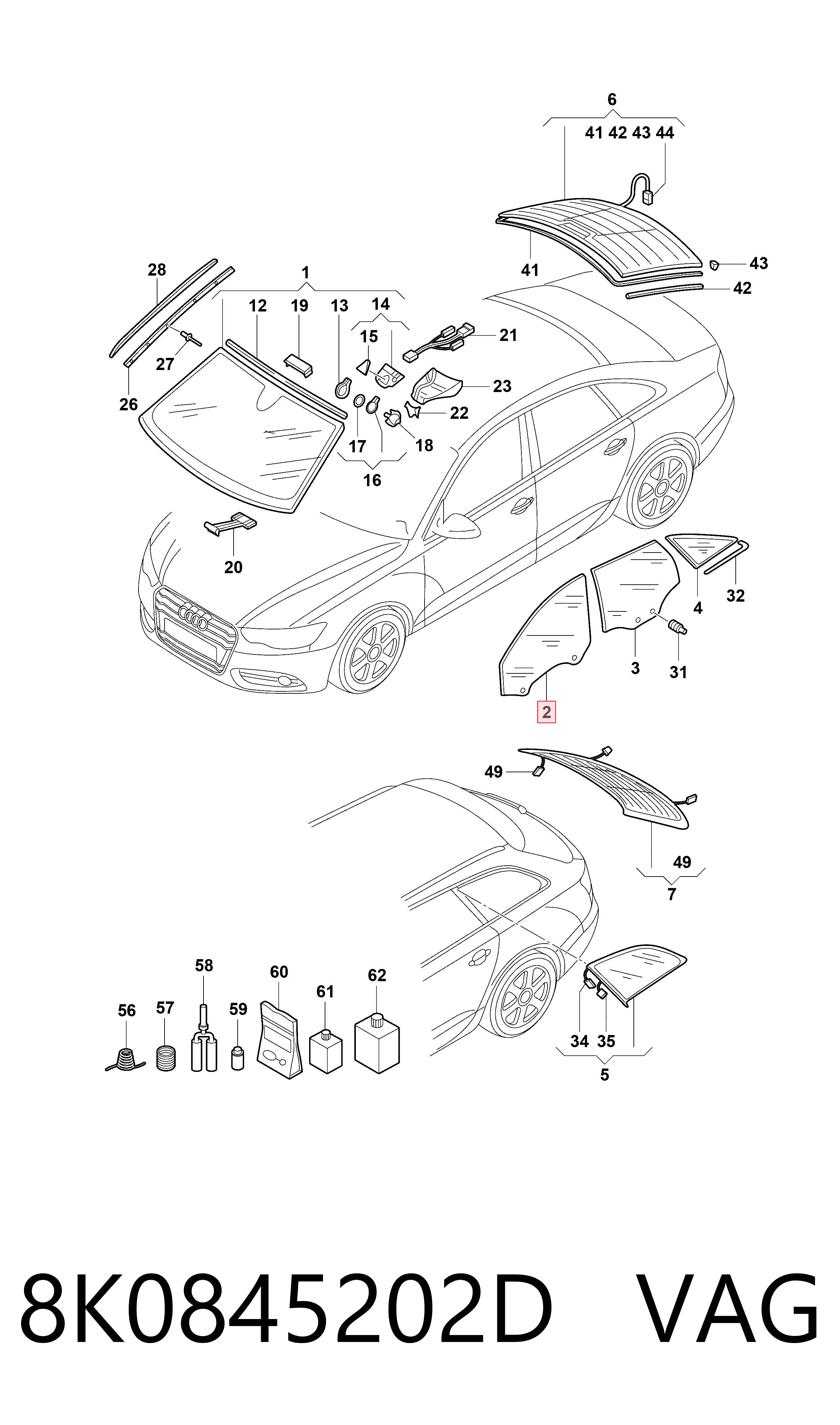8589RGSS4FD Pilkington Скло пасажирських дверей