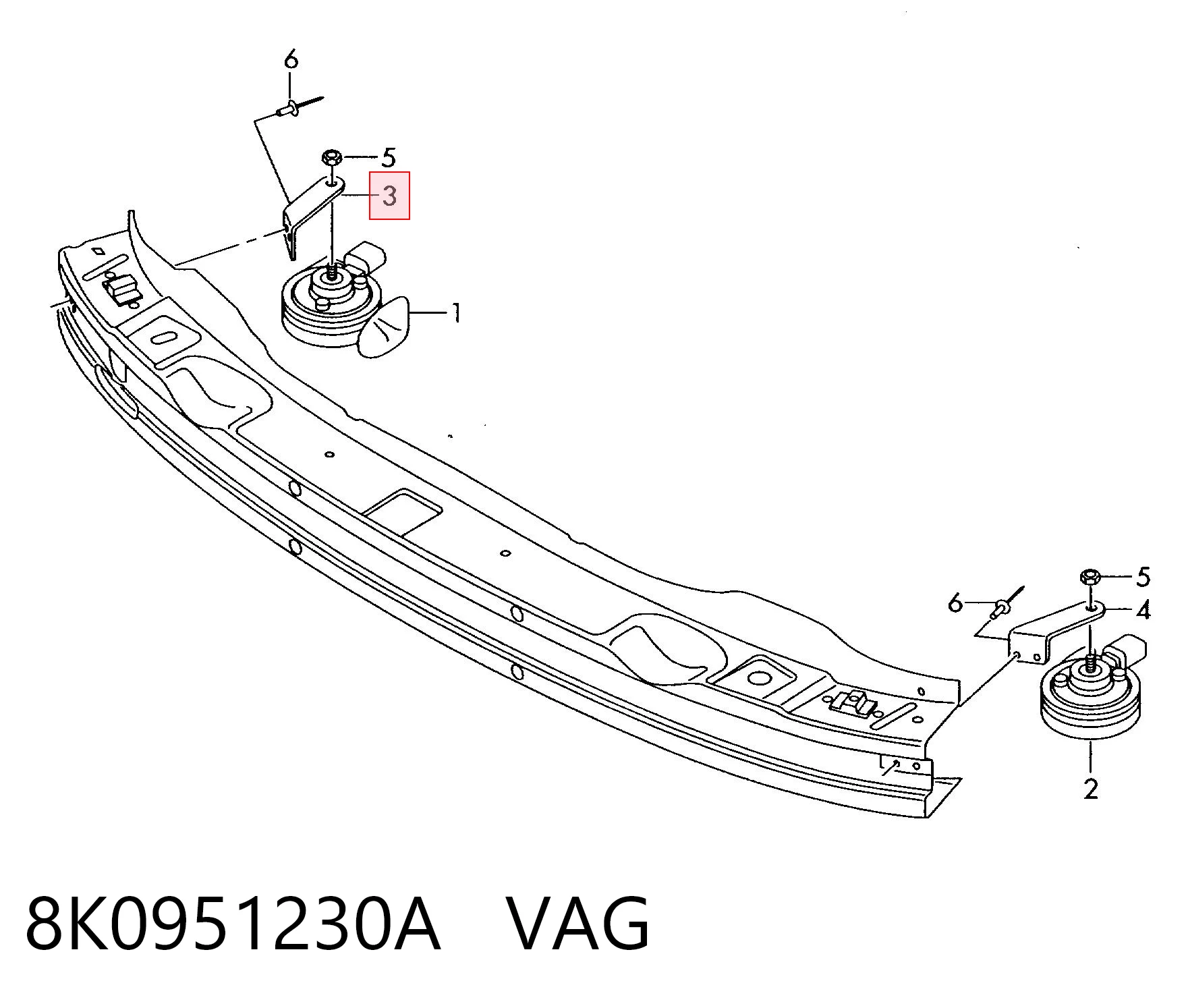 8K0951230A VAG 