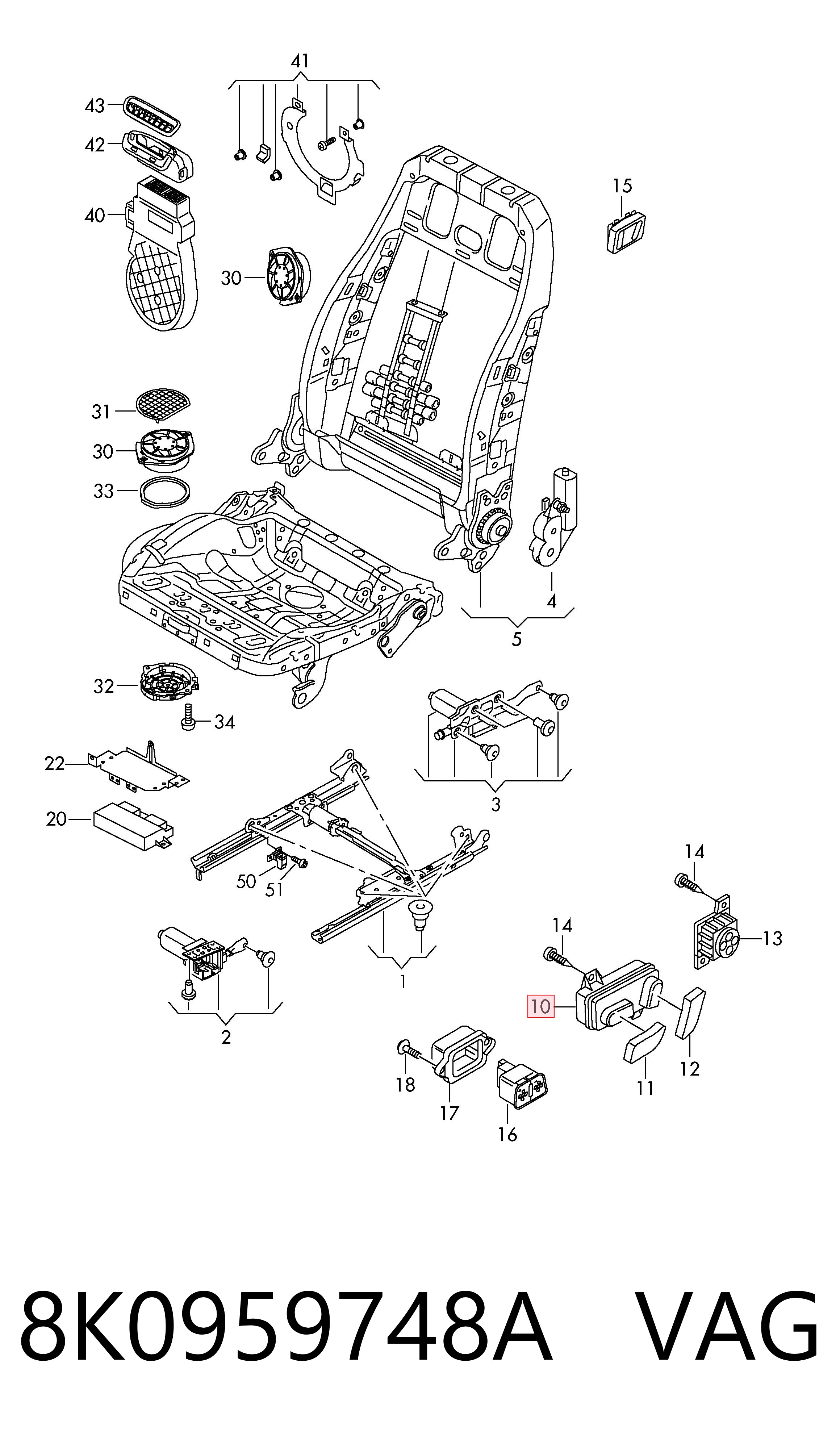  VAG 8K0959748A ціна, від 149.60 USD