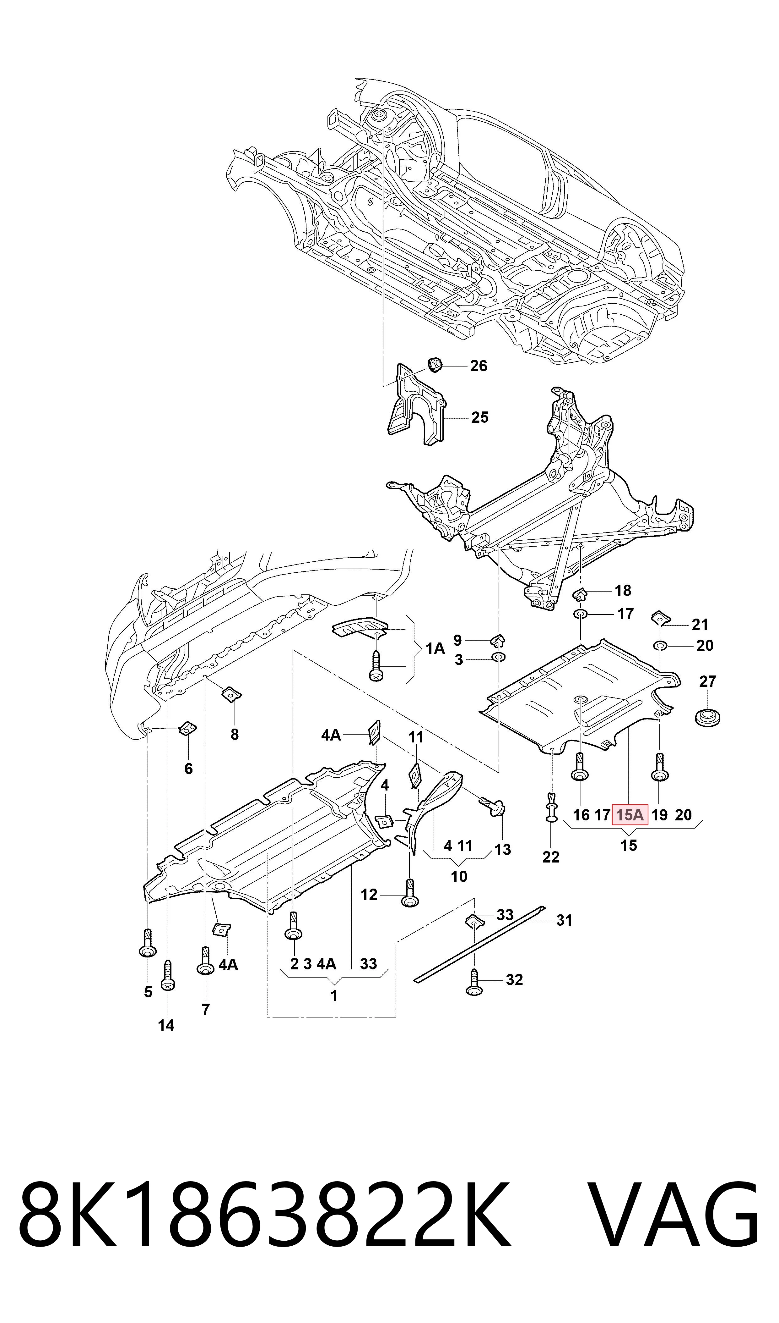 Купити CVR98391 Magneti Marelli Захист двигуна задній