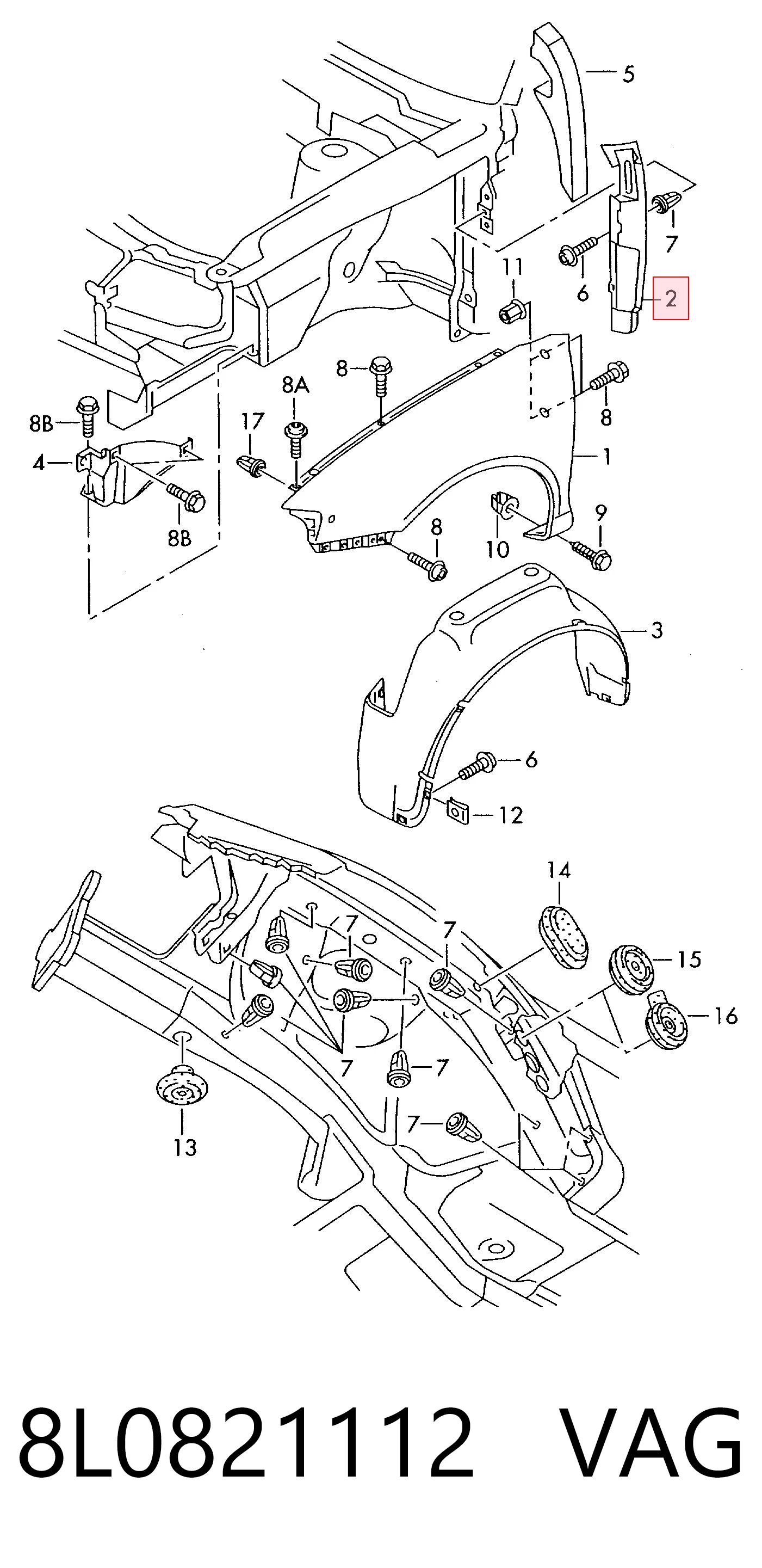 8L0821112 VAG