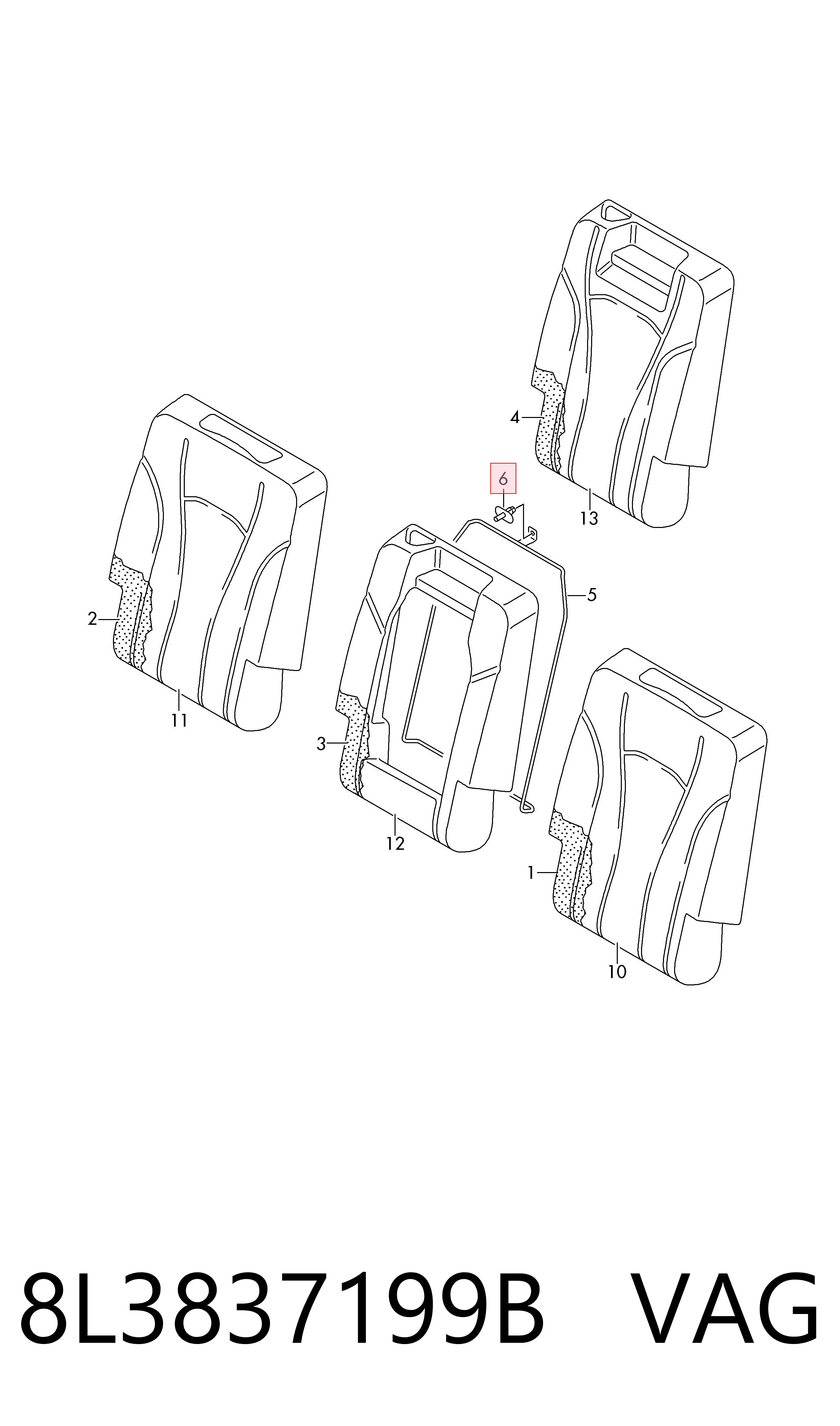 Купити 8L3837199B VAG 