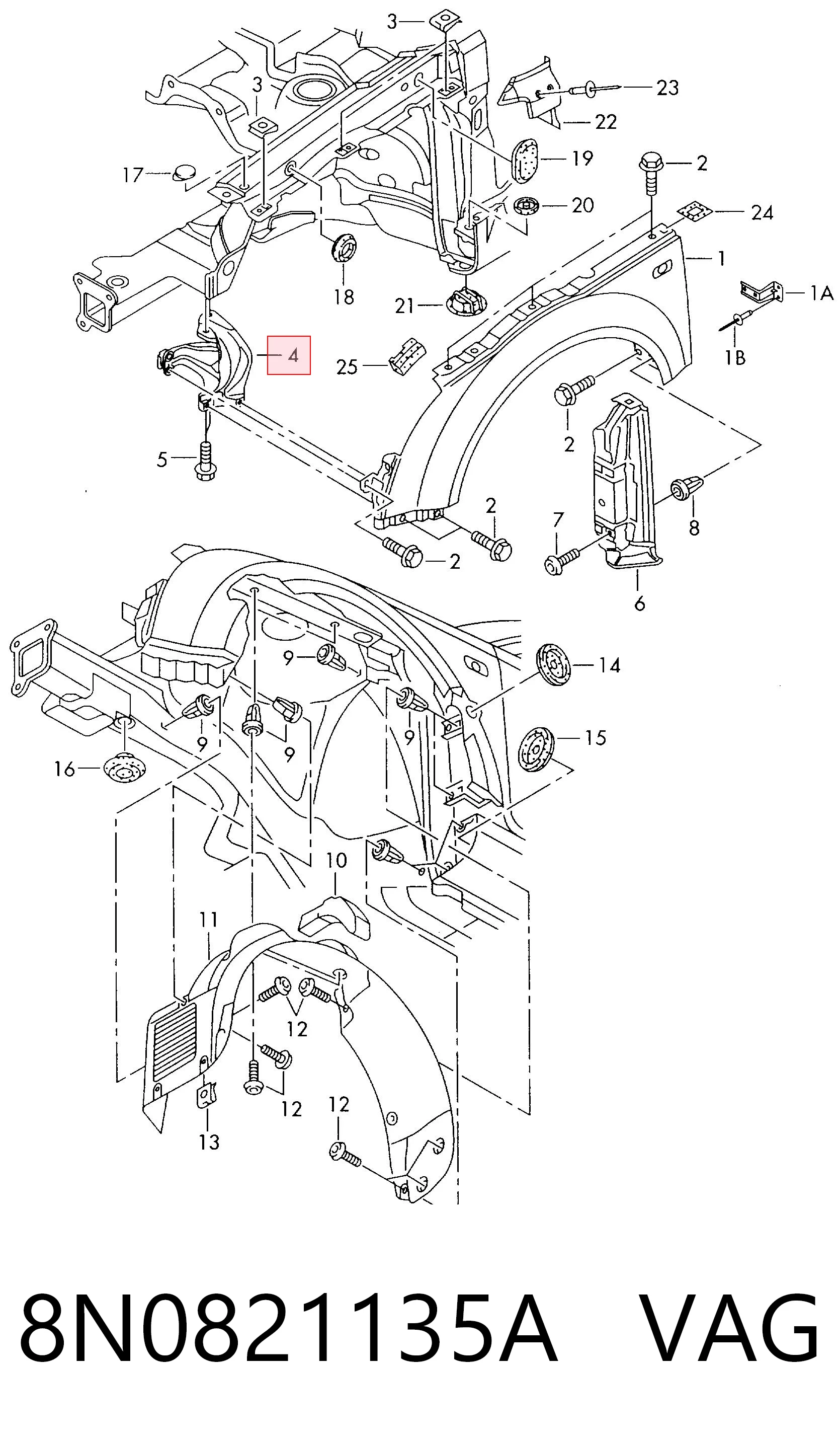 8N0821135A VAG 