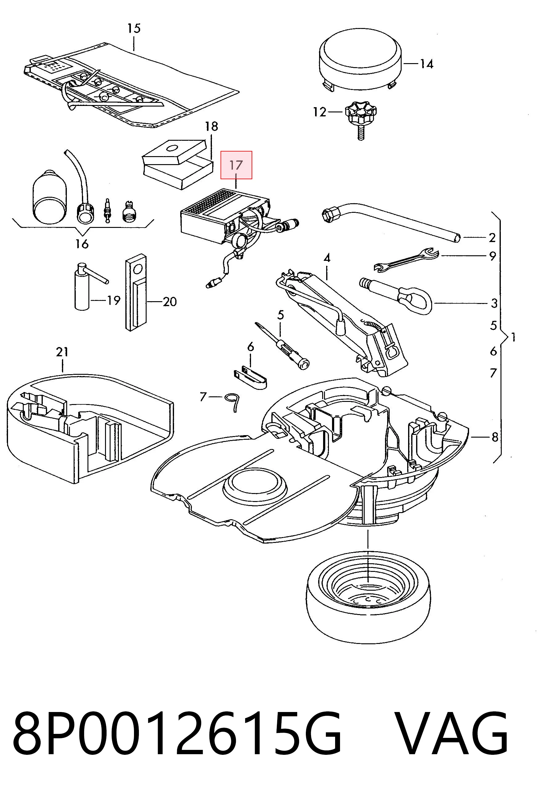 8P0012615G VAG 