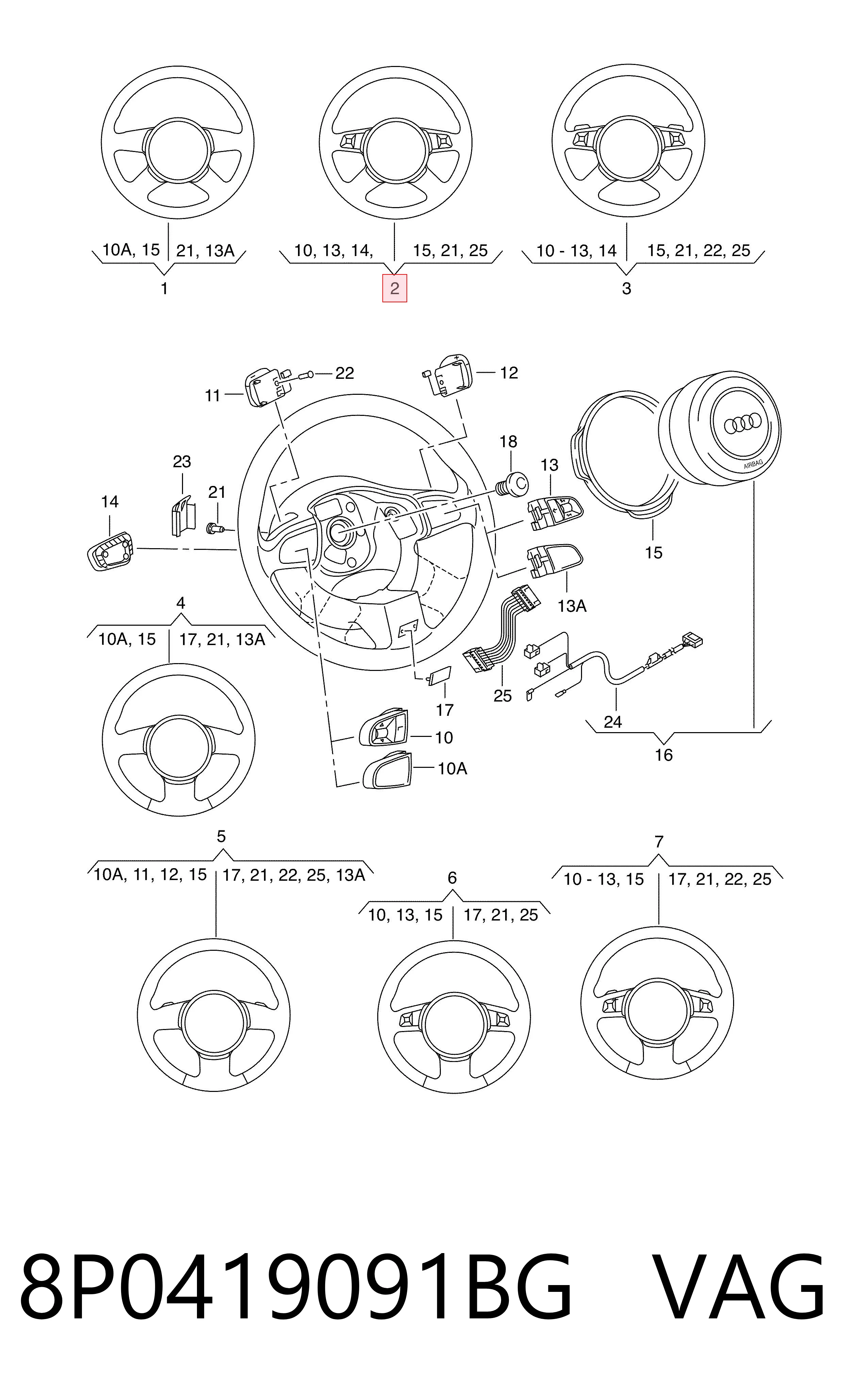 Купити Кермо Audi A3  8P1