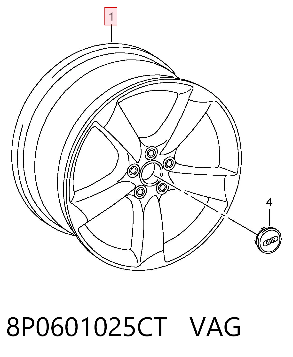 8P0601025CT VAG