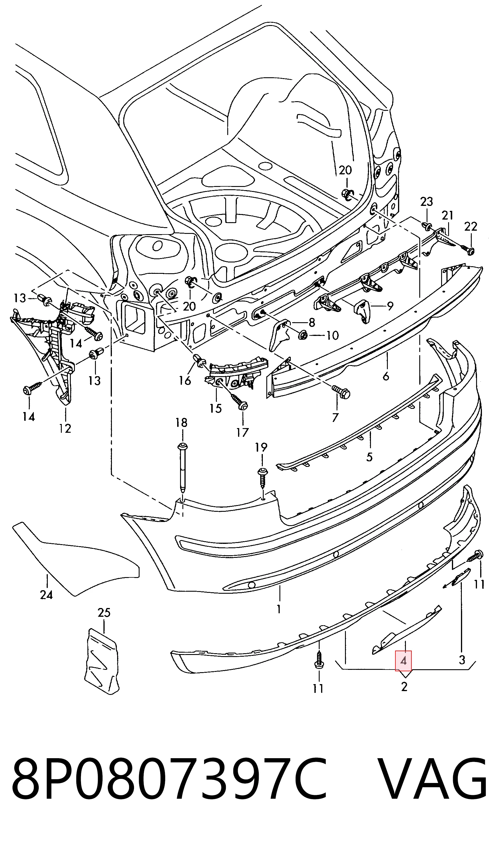 8P0807397C VAG 