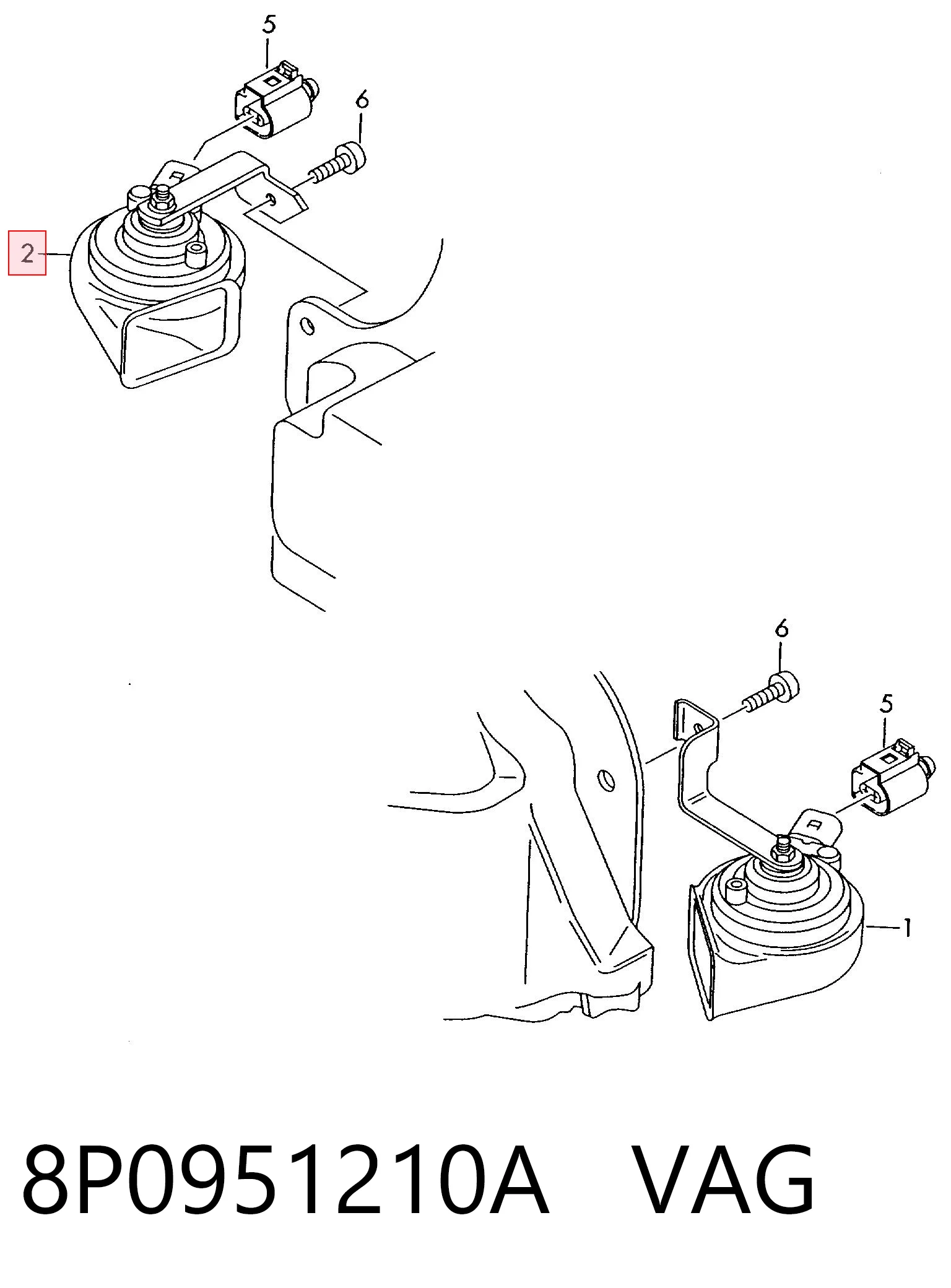 8P0951210A VAG 