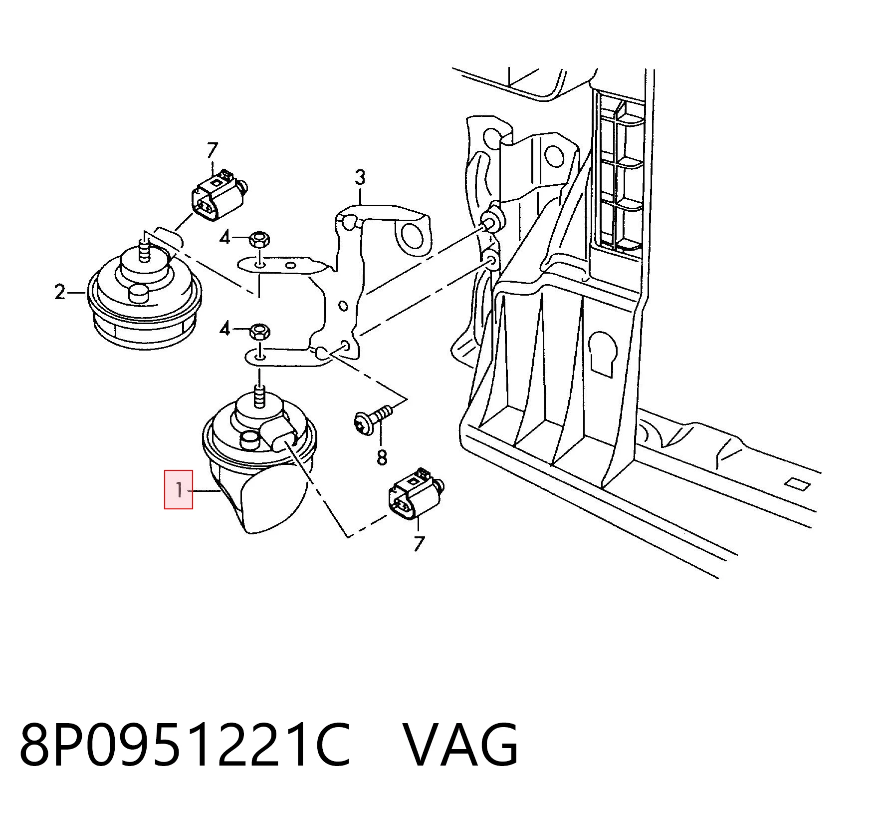 8P0951221C VAG 