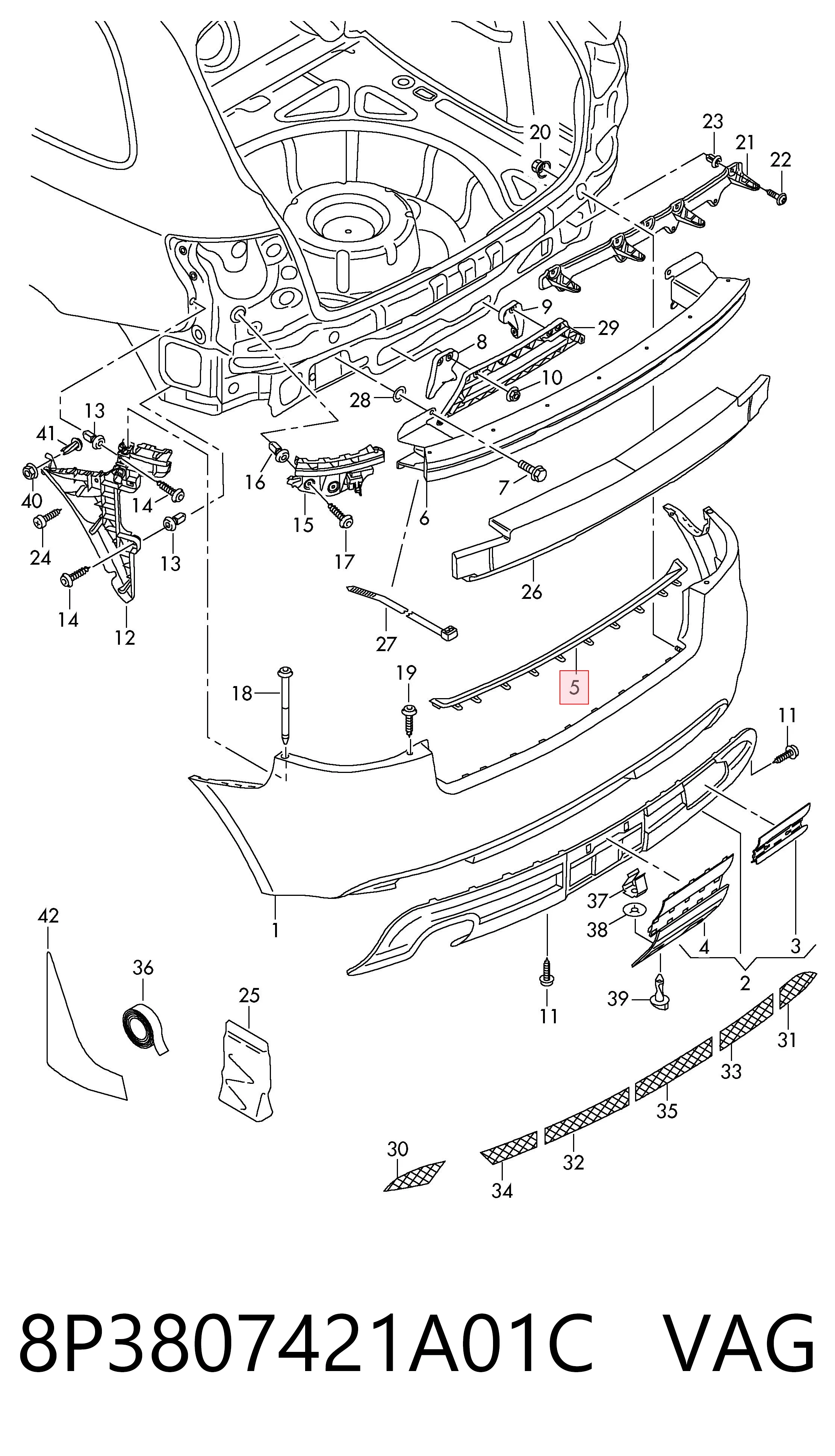 8P3807421A01C VAG