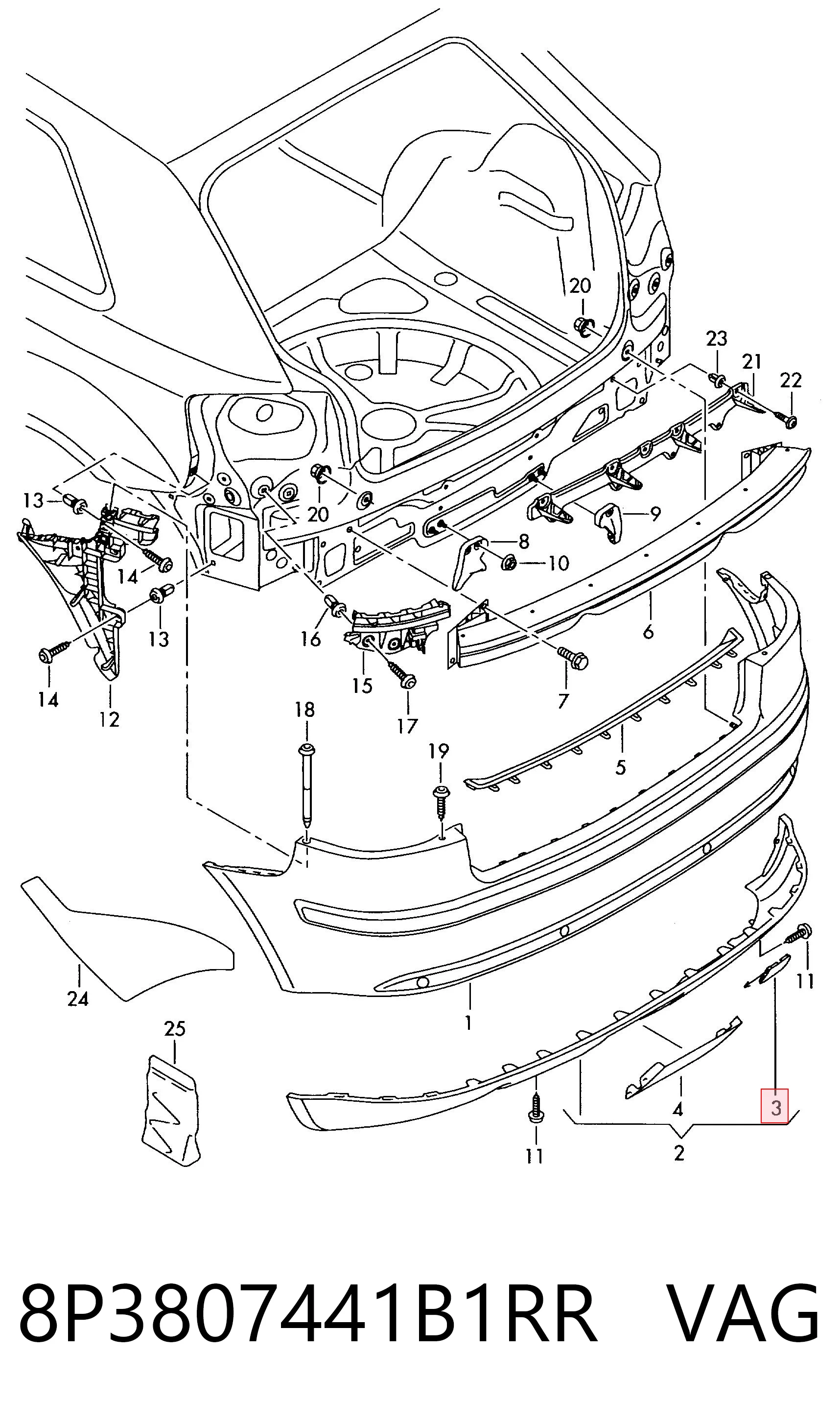 8P3807441B1RR VAG