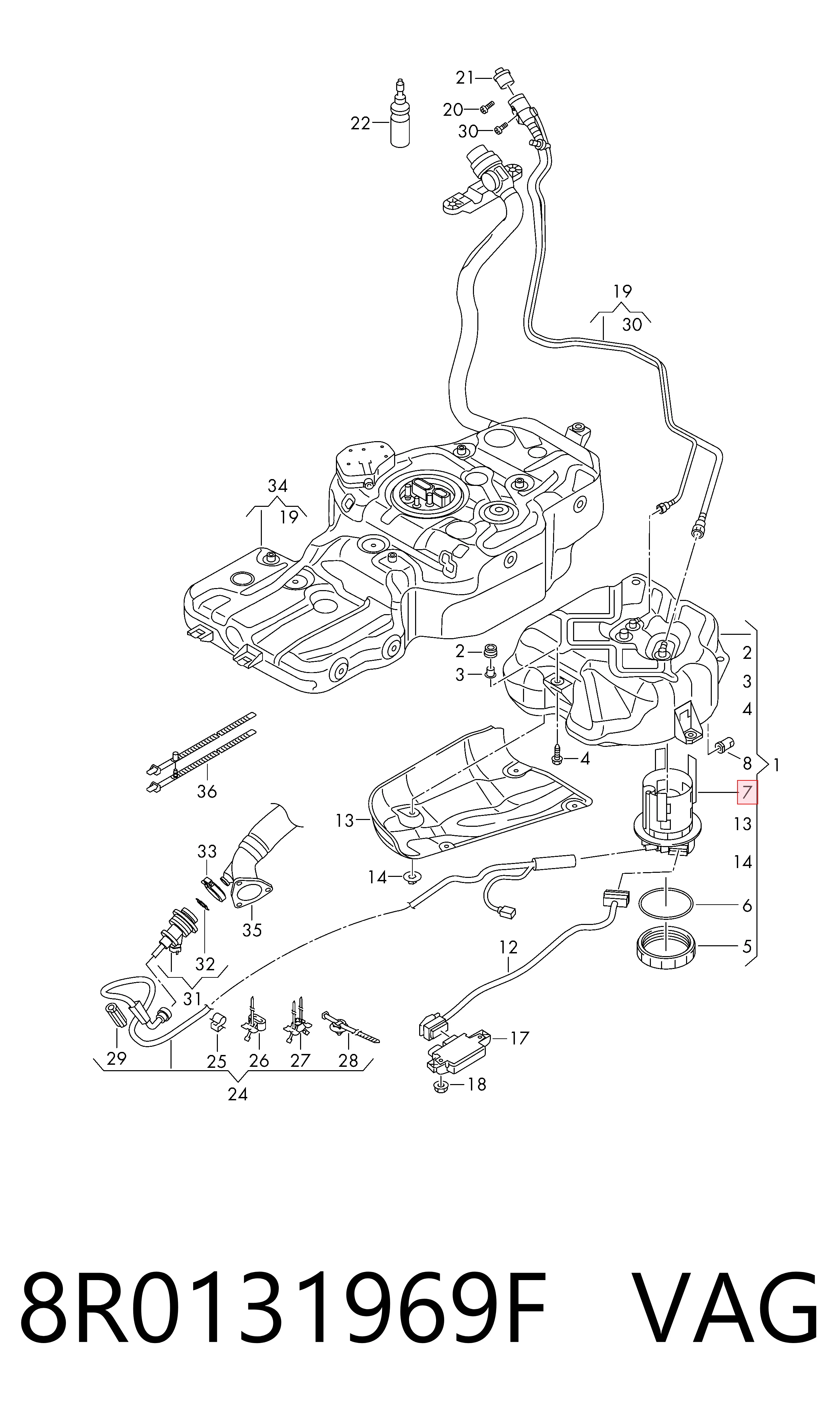 8R0131969F VAG Насос AD BLUE