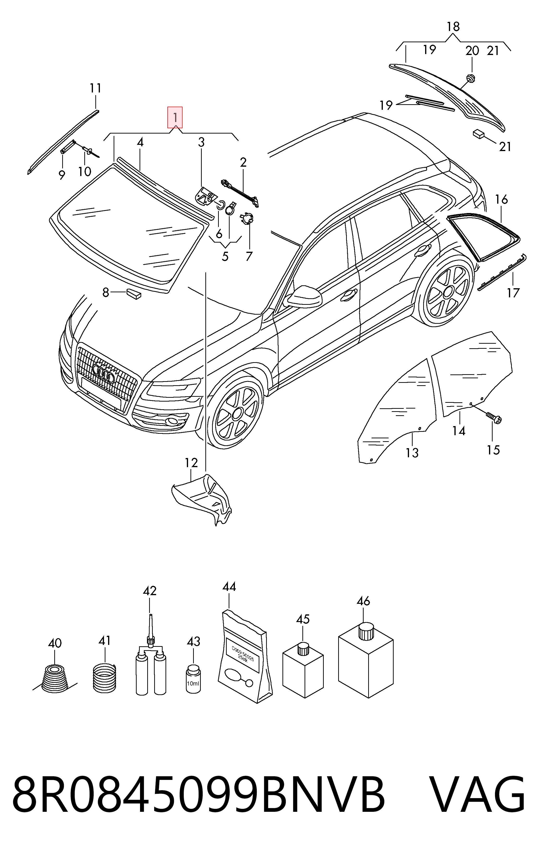 ST407043 Nordglass Автомобільне скло