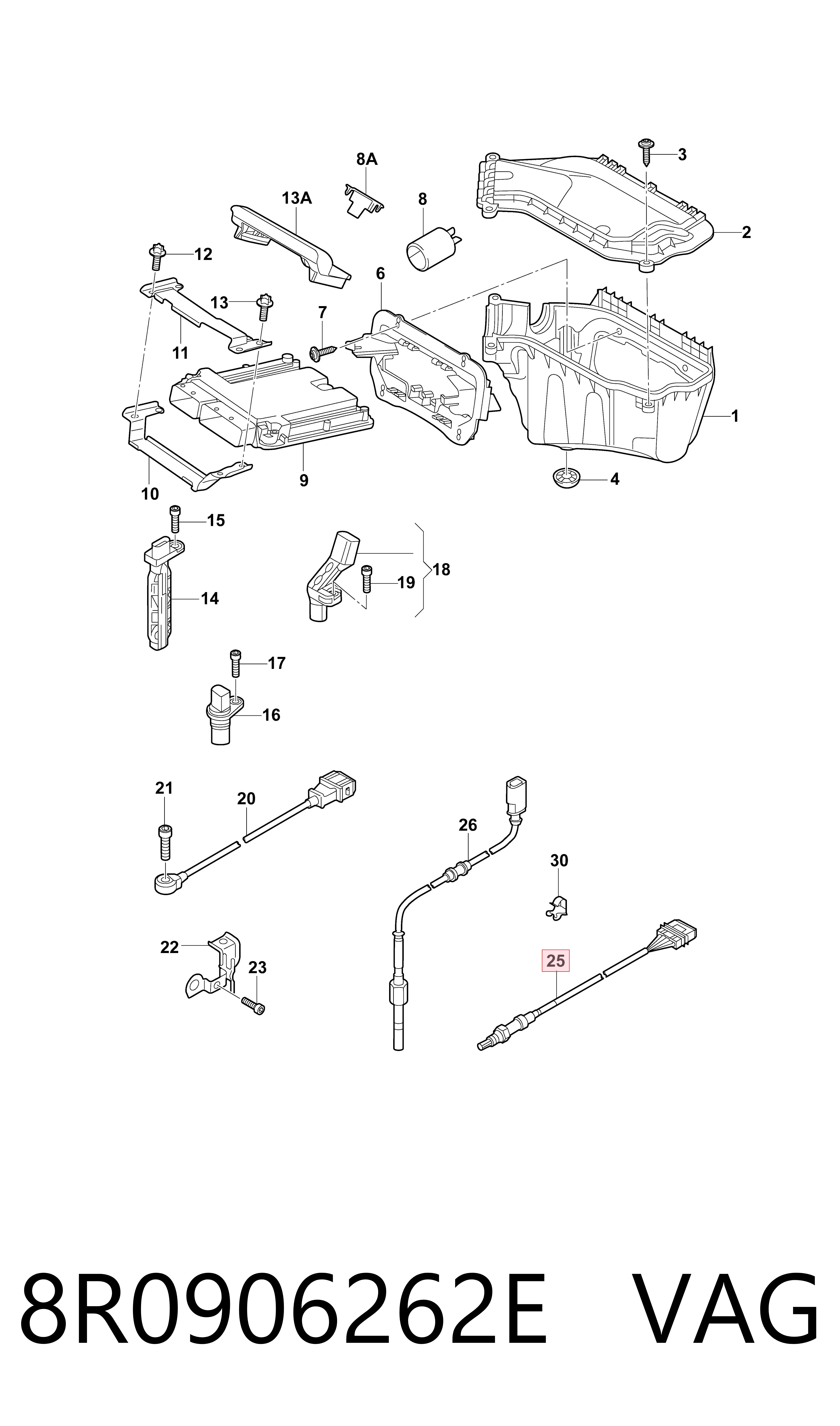Купити 258027209 Bosch Лямбдазонд, датчик кисню до каталізатора