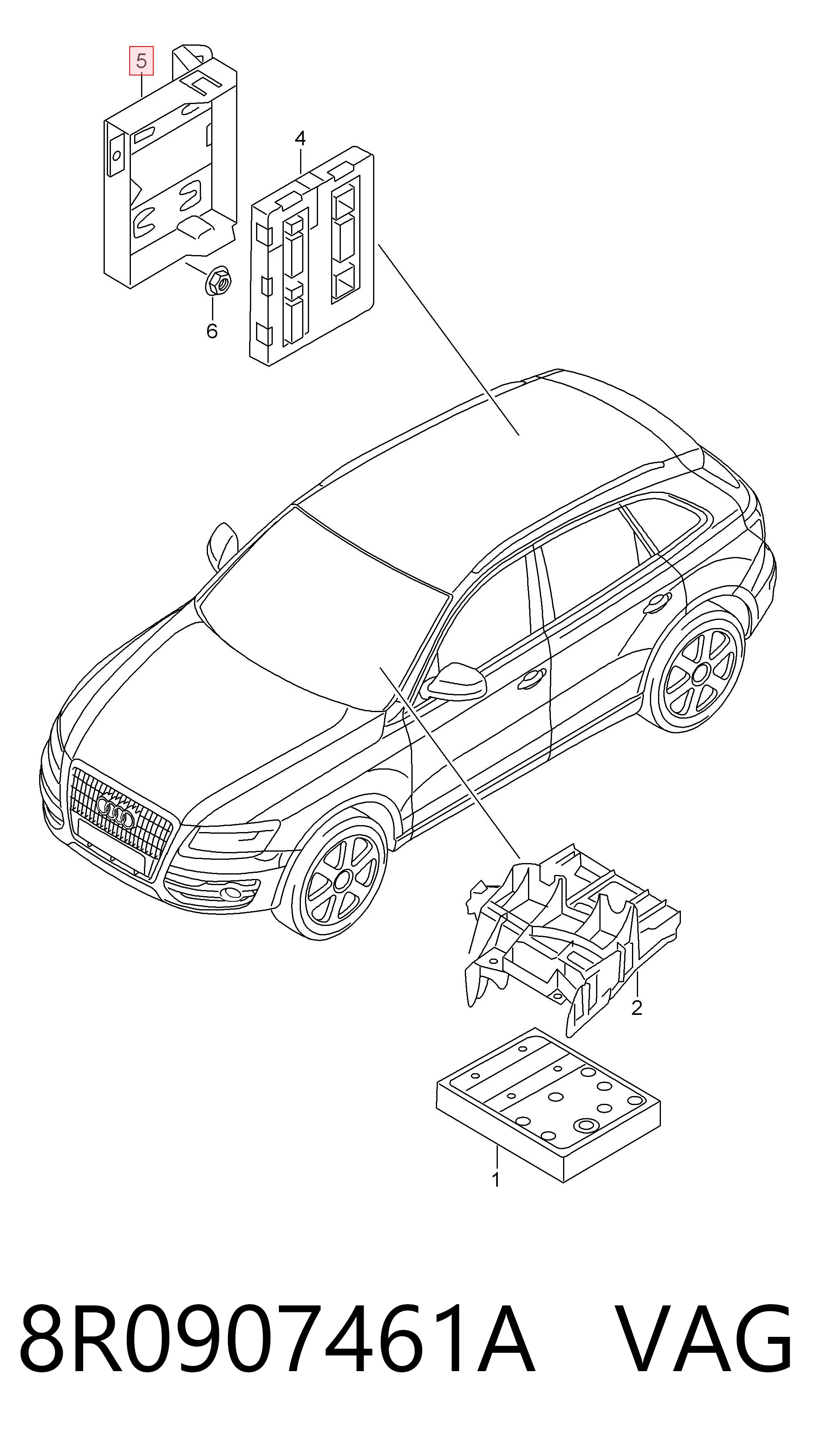  VAG 8R0907461A ціна, від 1.38 USD