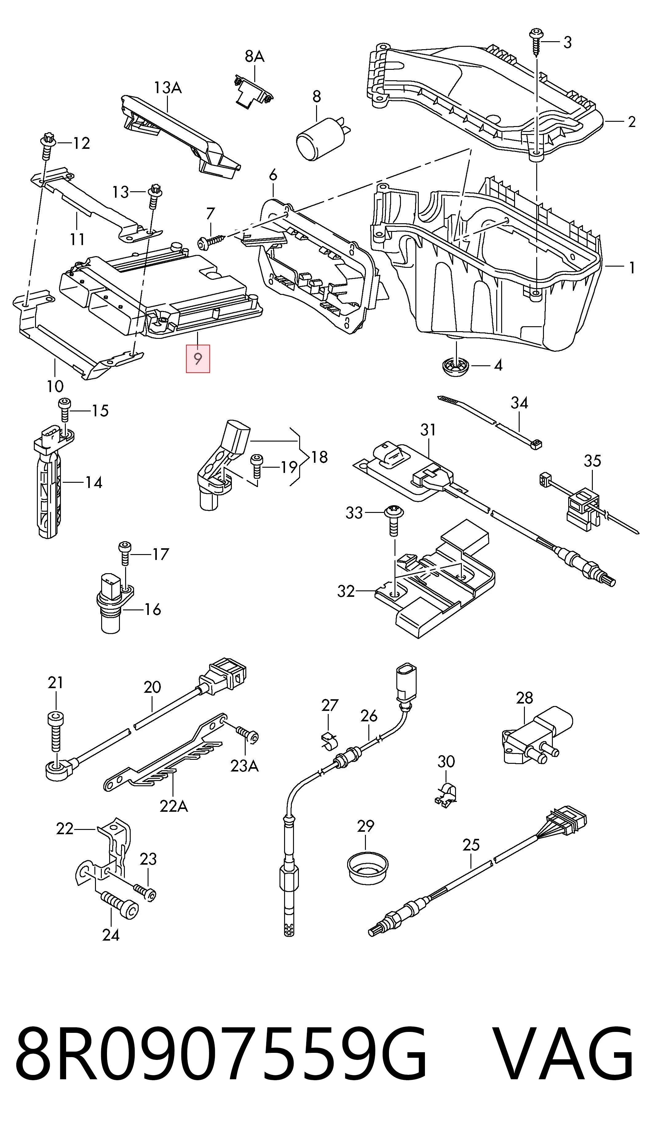 ЕБУ VAG 8R0907559G ціна, від 50.90 USD