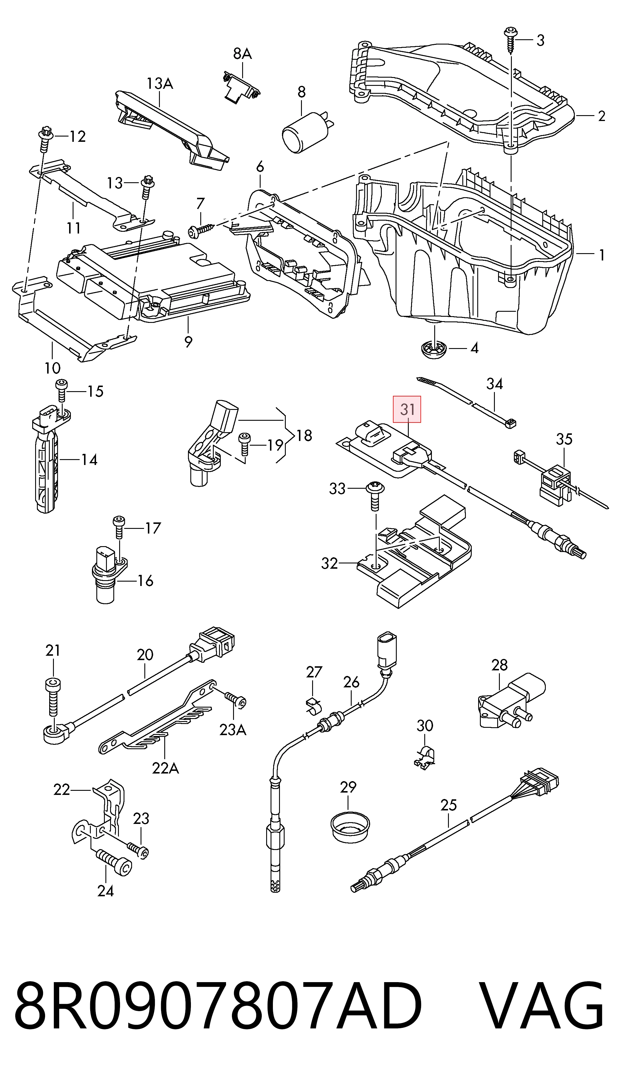 8R0907807AD VAG Датчик оксидів азоту NOX