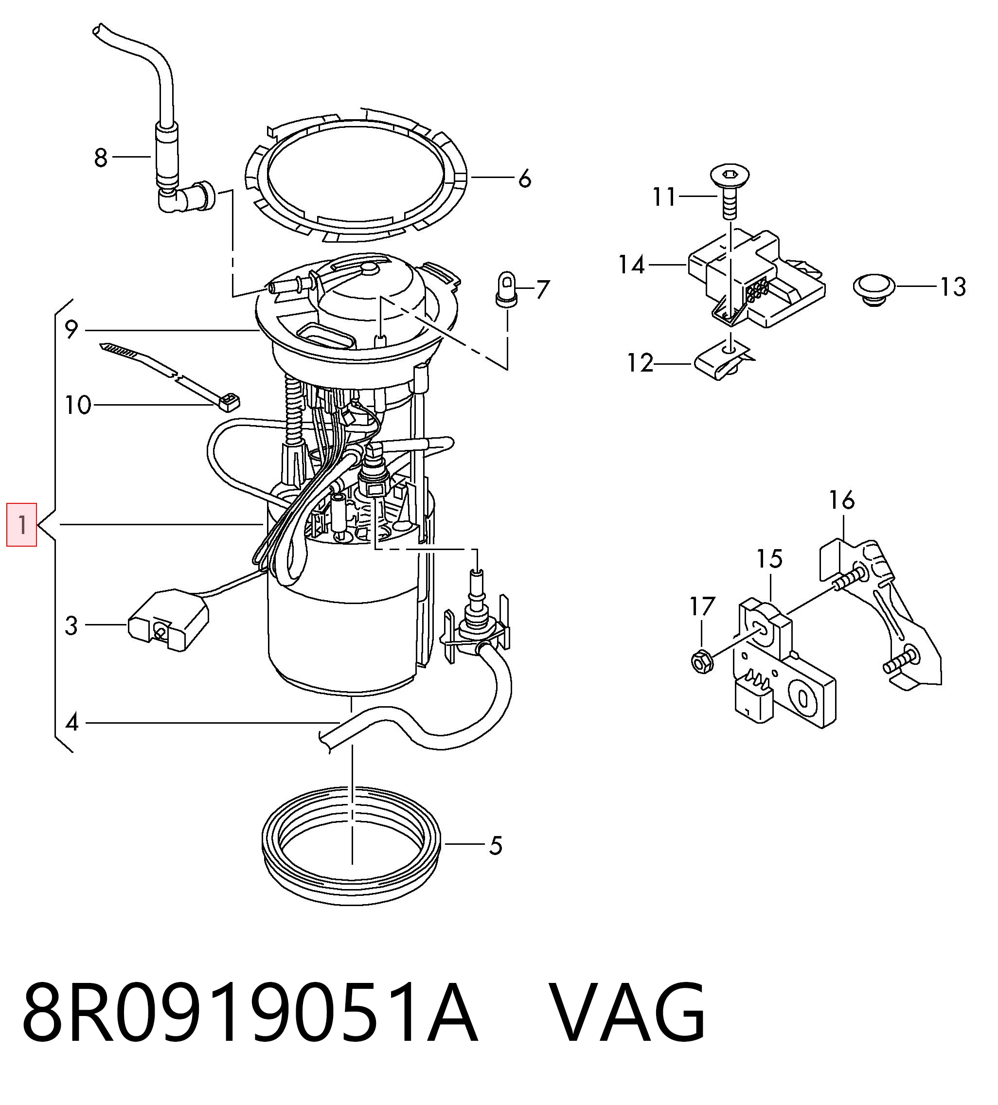Бензонасос MAM00340M Magneti Marelli