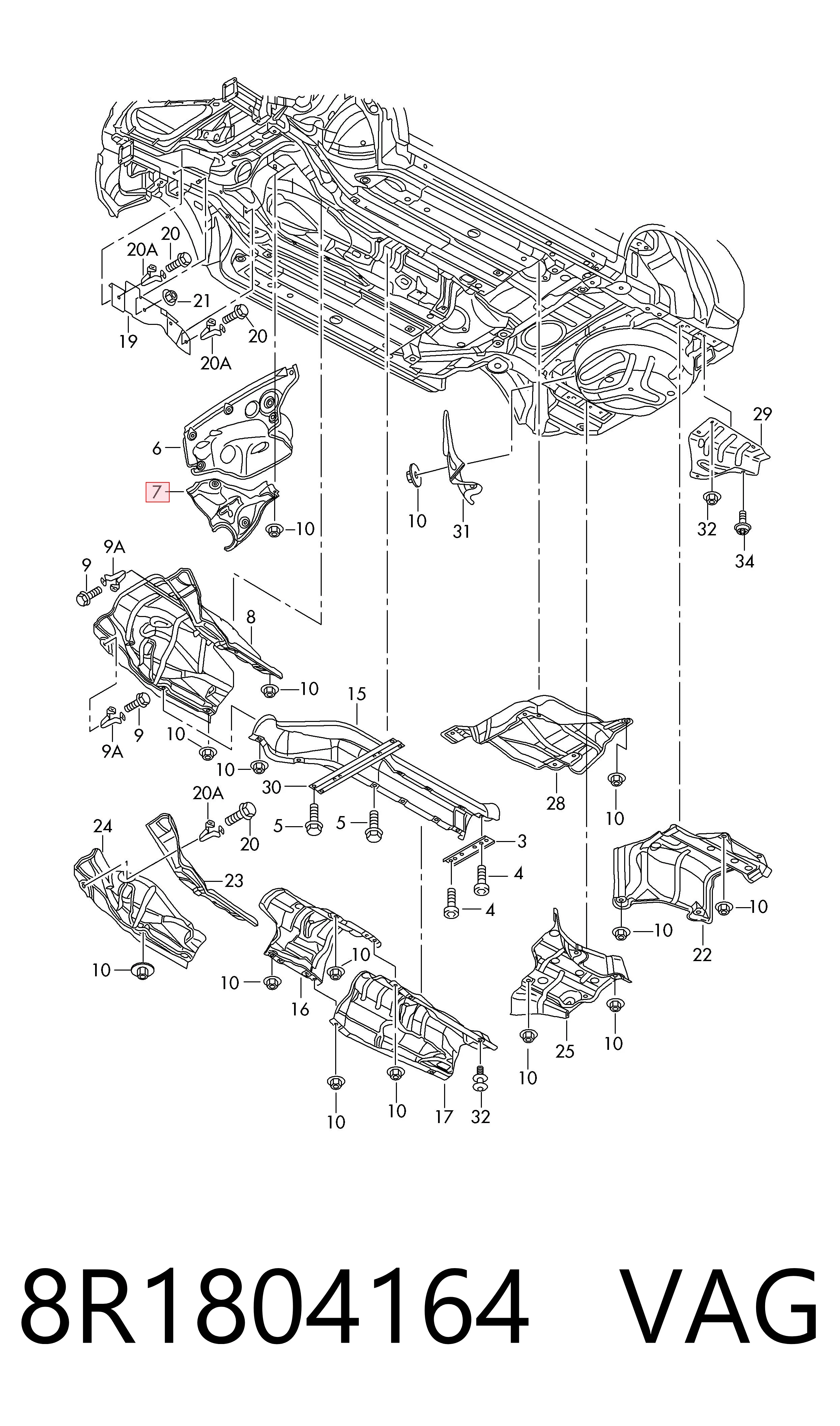 VAG 8R1804164 ціна, від 19.00 USD