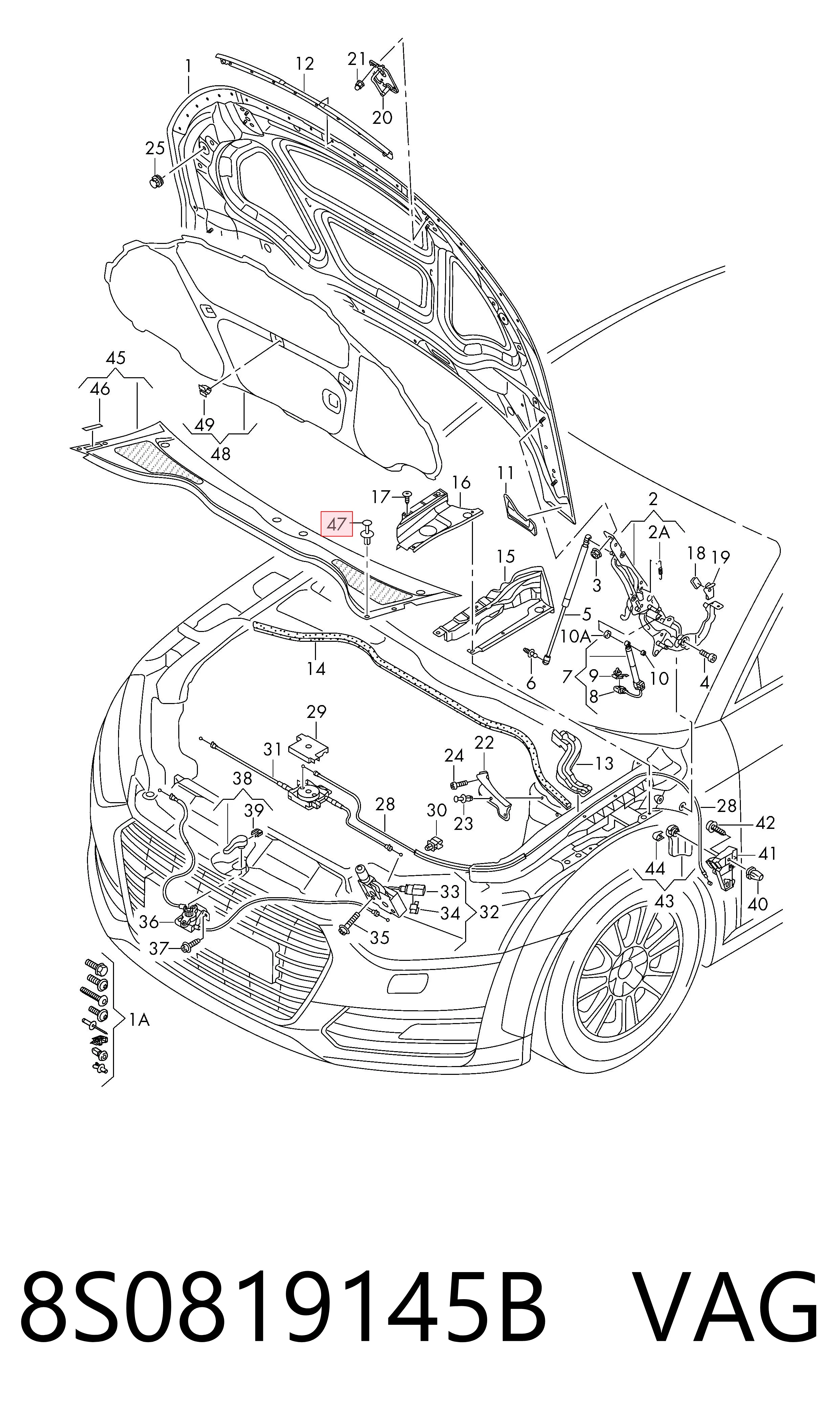  VAG 8S0819145B ціна, від 1.70 USD