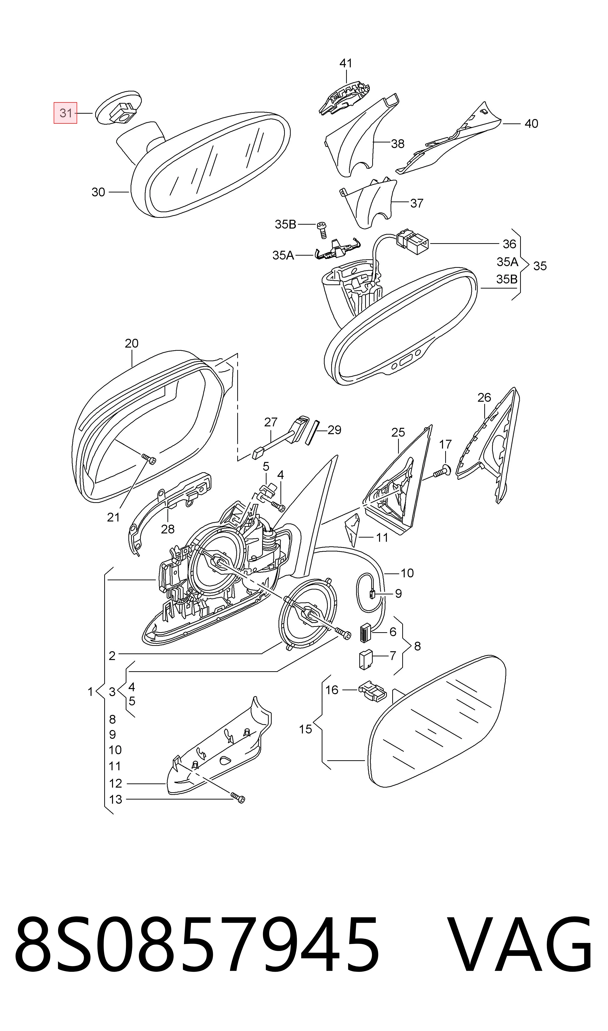 Купити 8S0857945 VAG 