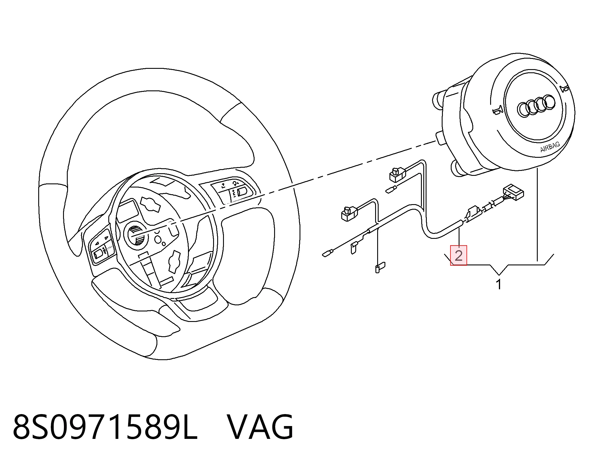  VAG 8S0971589L ціна, від 13.54 USD