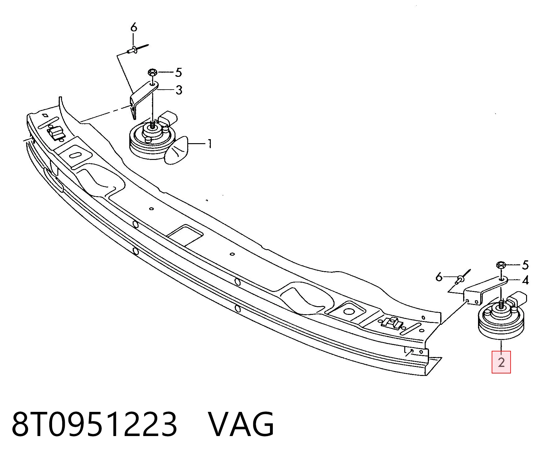 8T0951223 VAG Сигнали звукові