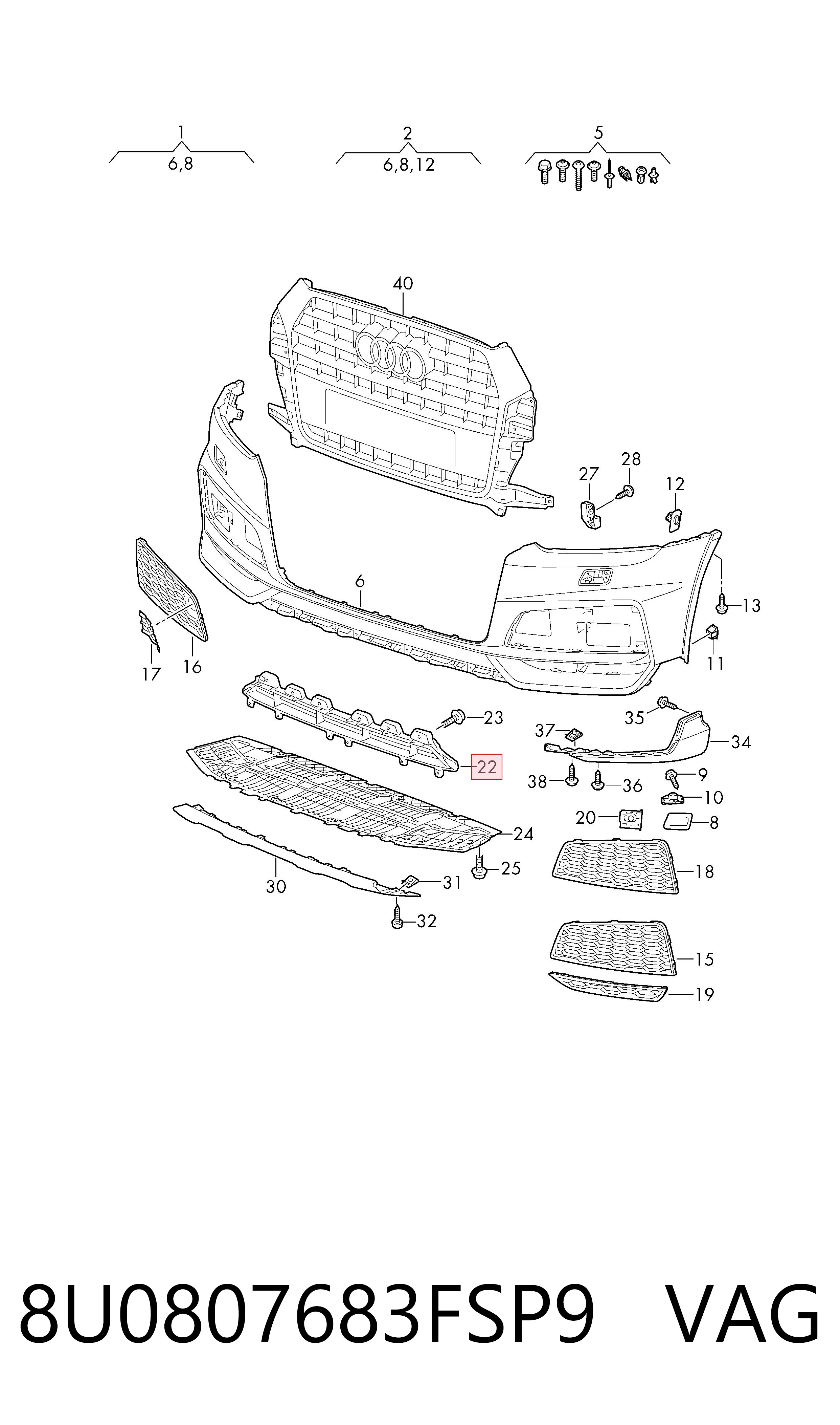  VAG 8U0807683FSP9 ціна, від 90.55 USD