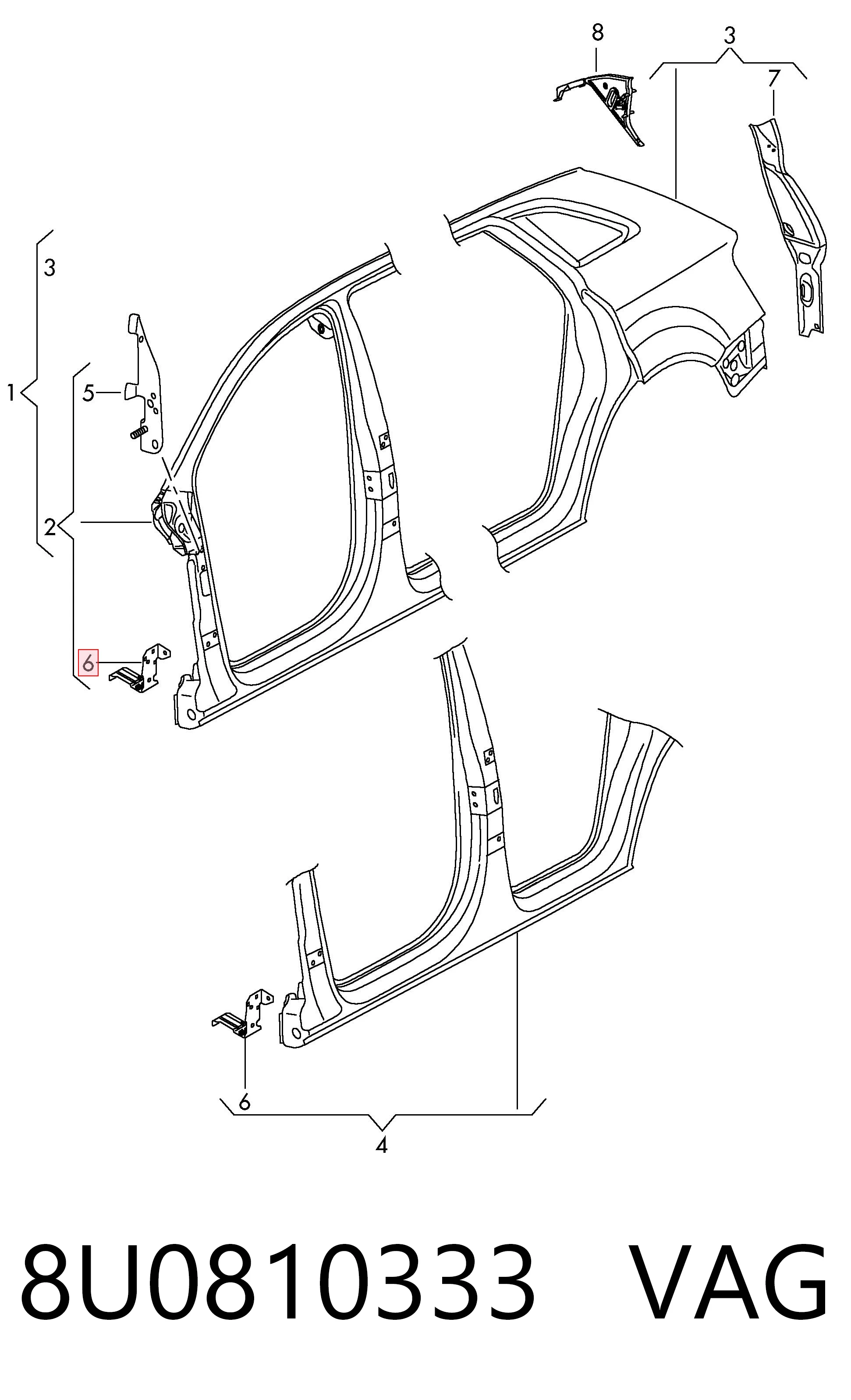 8U0810333 VAG 