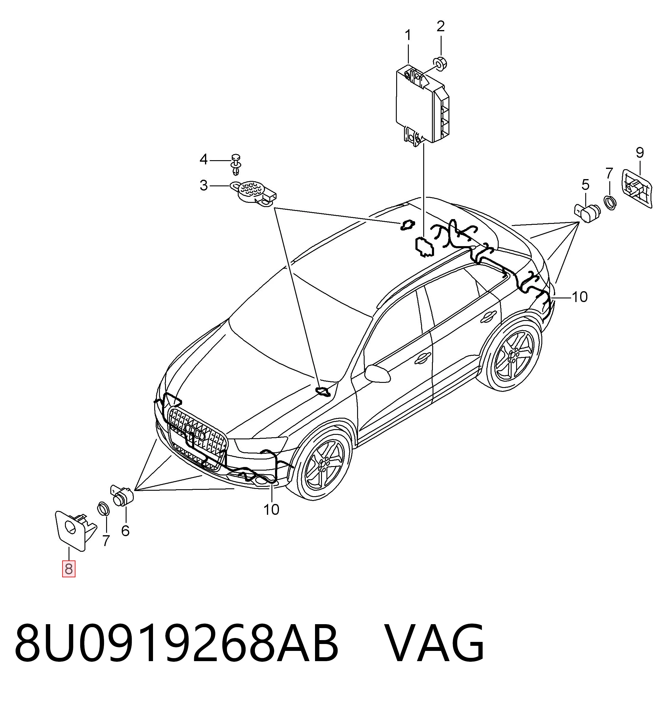  VAG 8U0919268AB ціна, від 6.94 USD