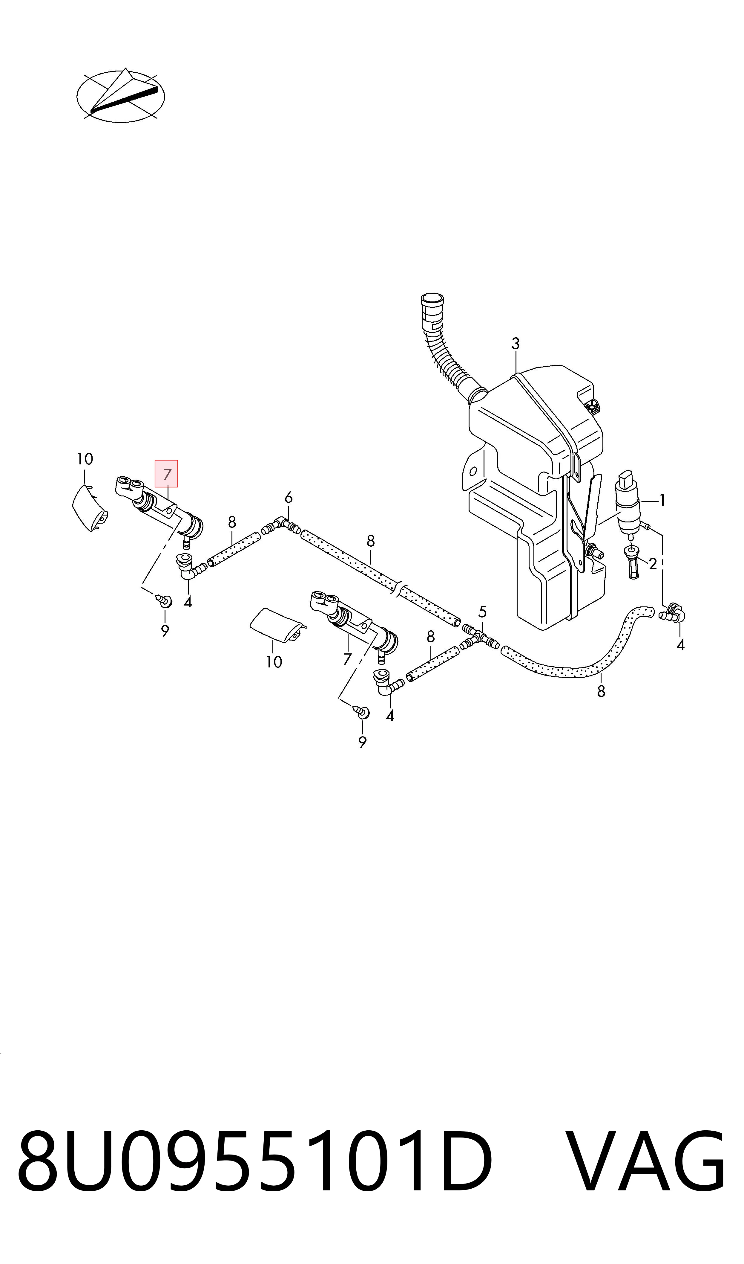  VAG 8U0955101D ціна, від 18.84 USD