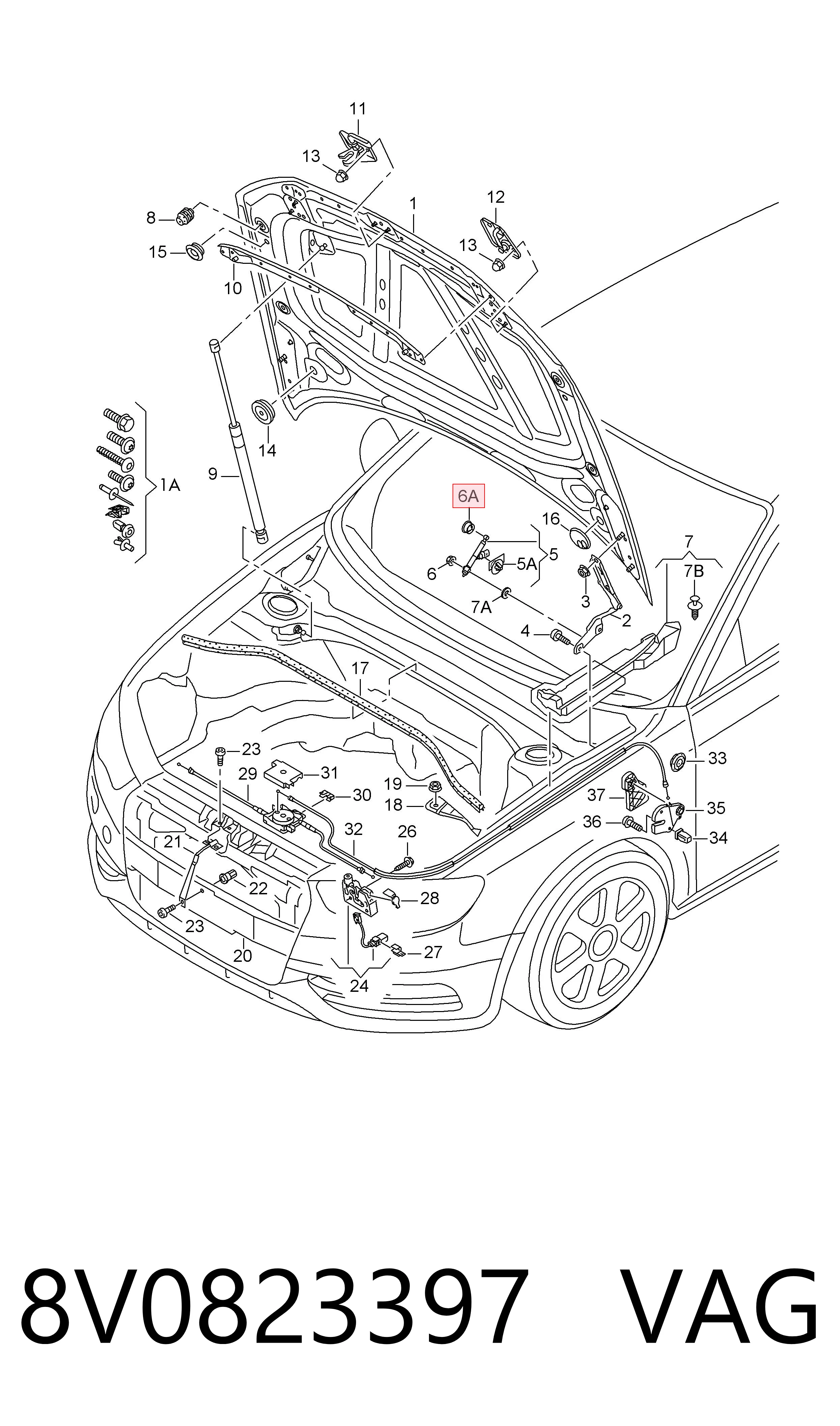  VAG 8V0823397 ціна, від 1.88 USD