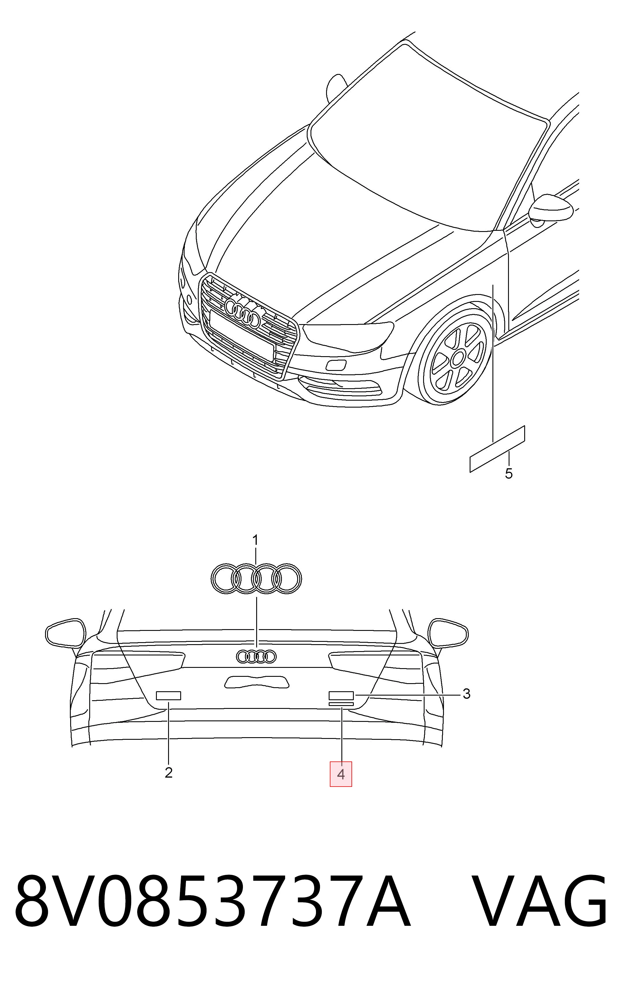  VAG 8V0853737A ціна, від 12.70 USD