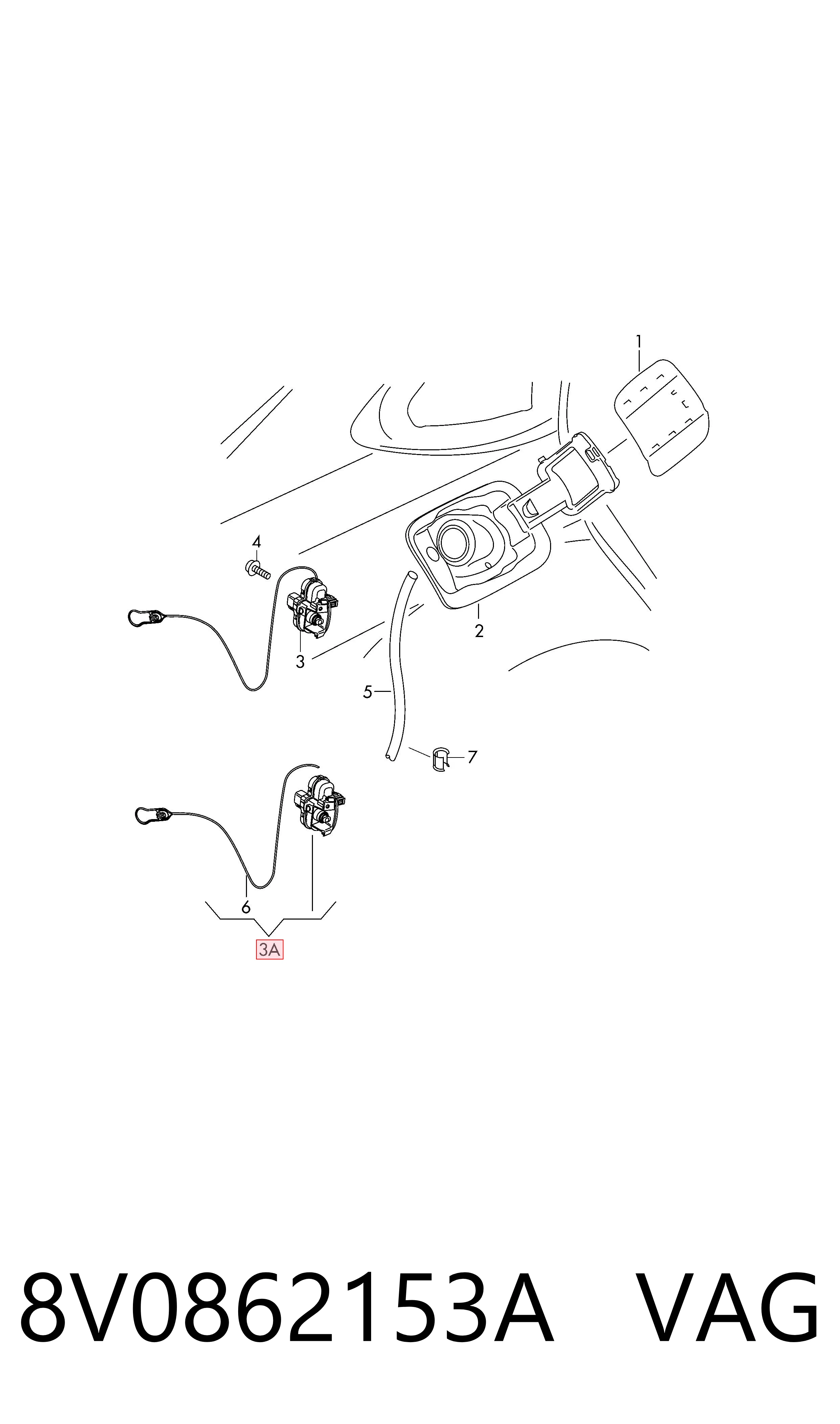 Мотор-привод відкриття лючка бака 51862001 AND