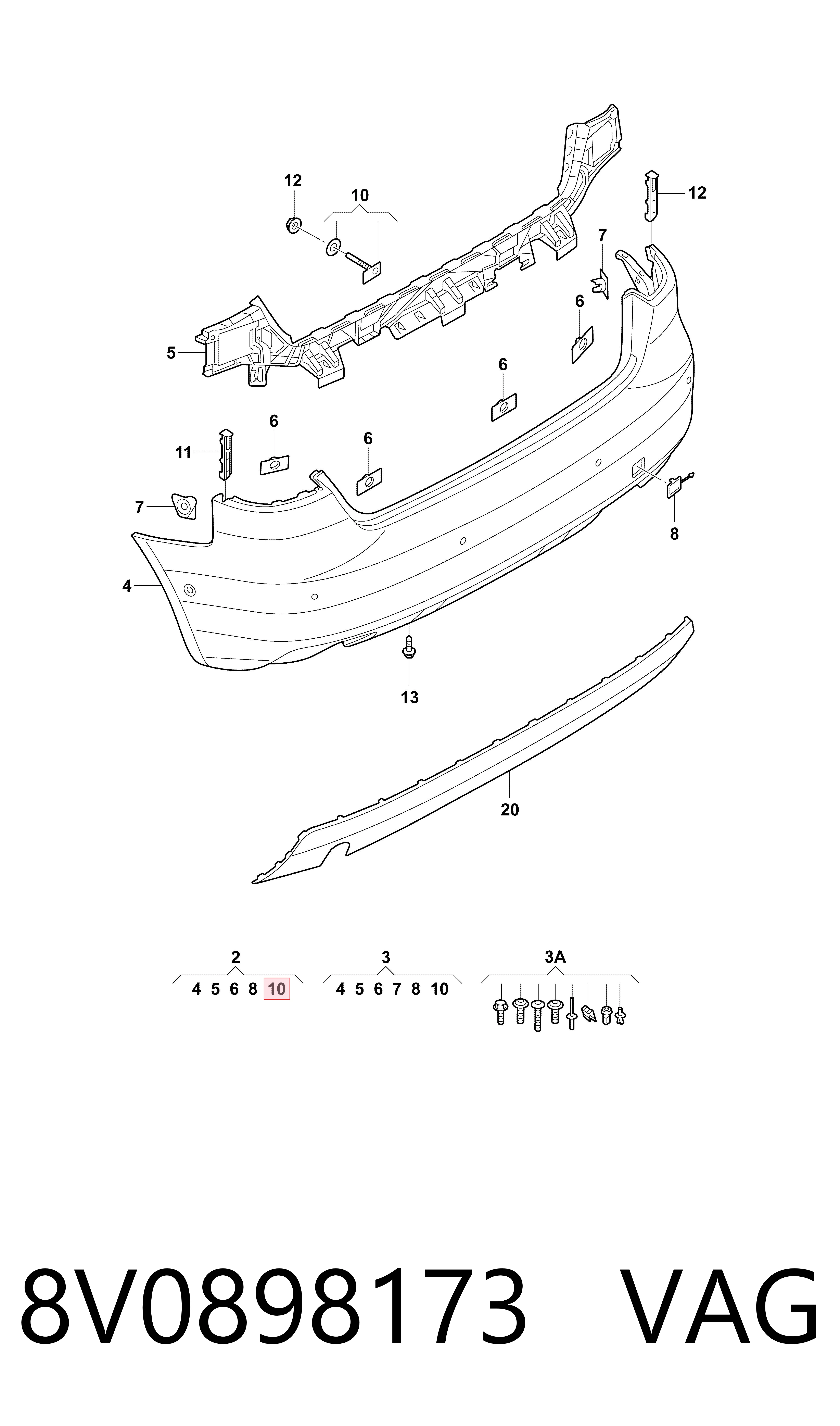 8V0898173 VAG 