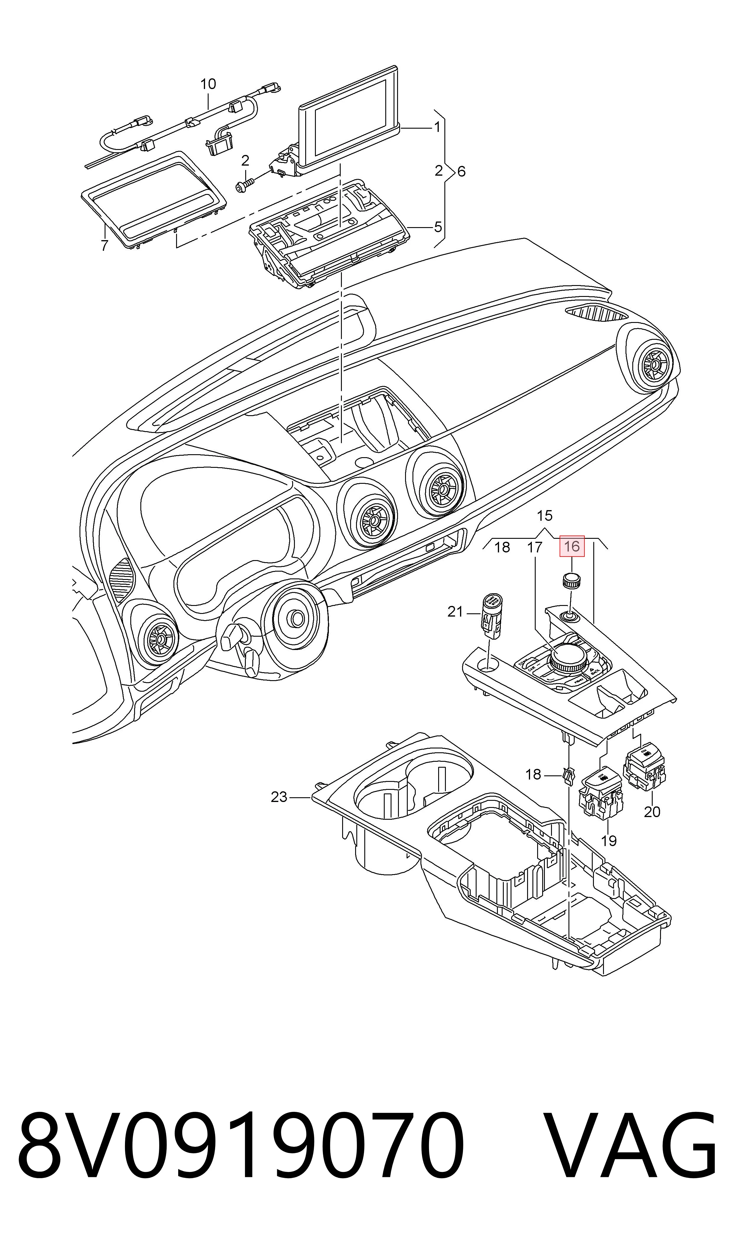  VAG 8V0919070 ціна, від 33.75 USD