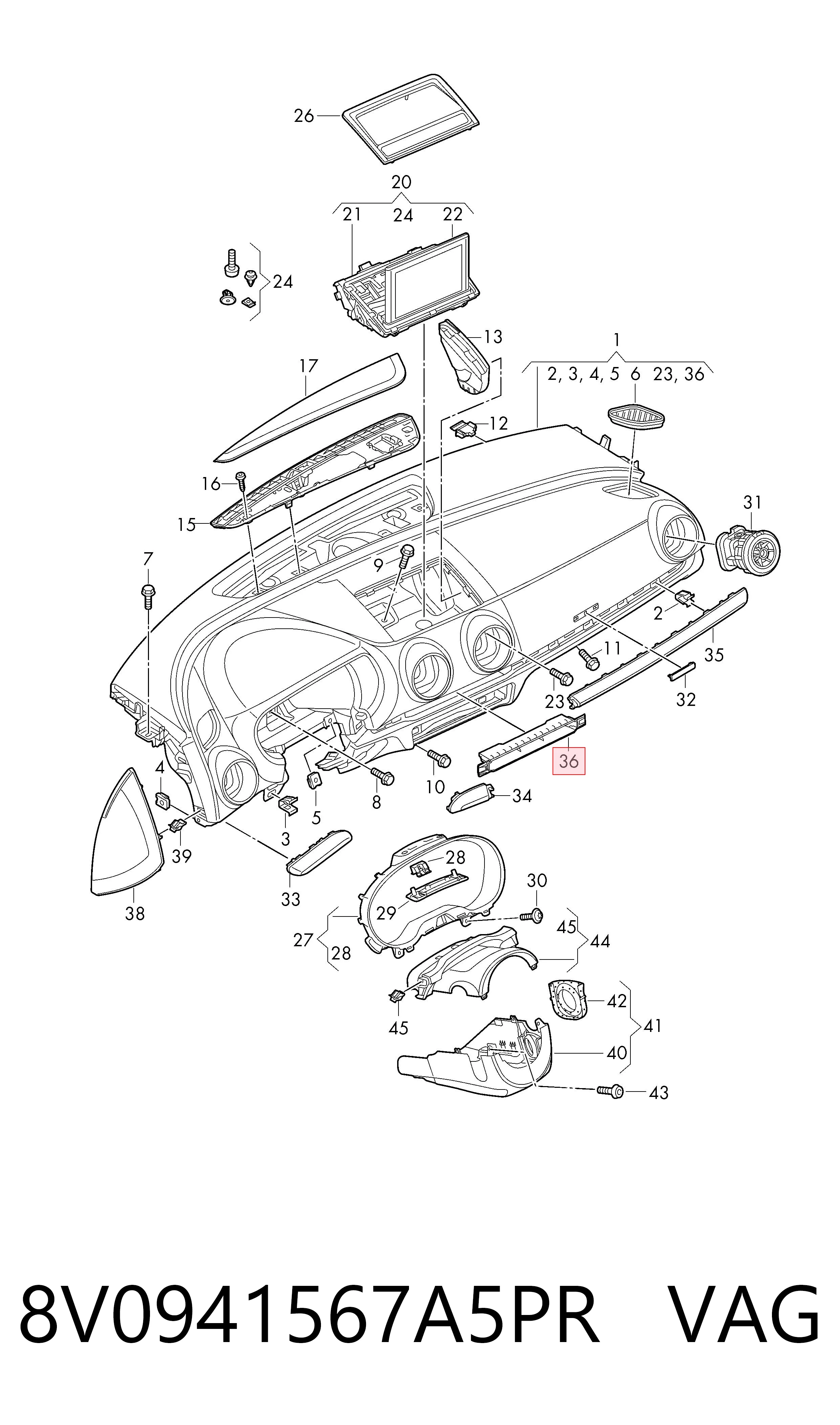 8V0941567A5PR VAG 