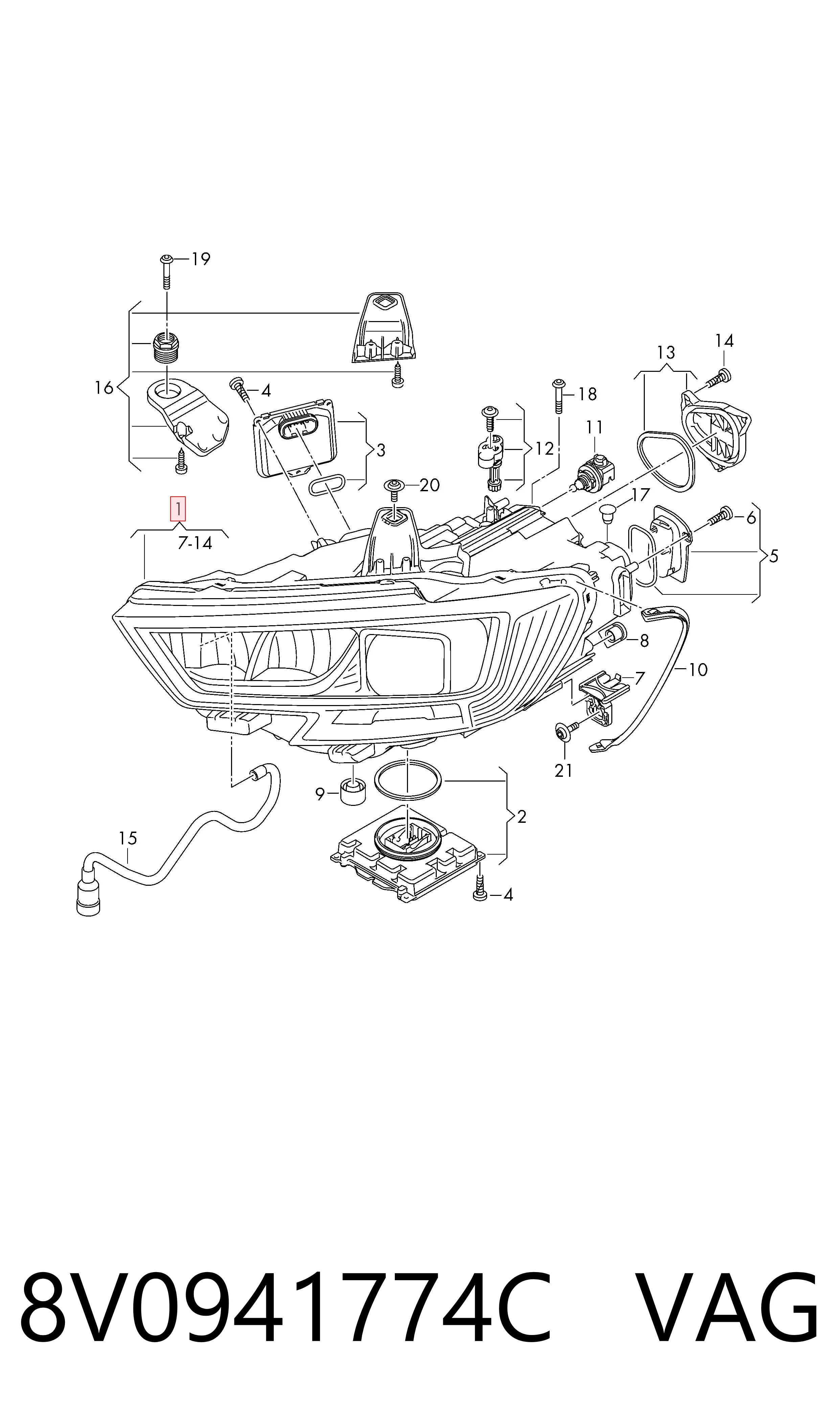 Фара правая VALEO 46827 ціна, від 627.58 USD
