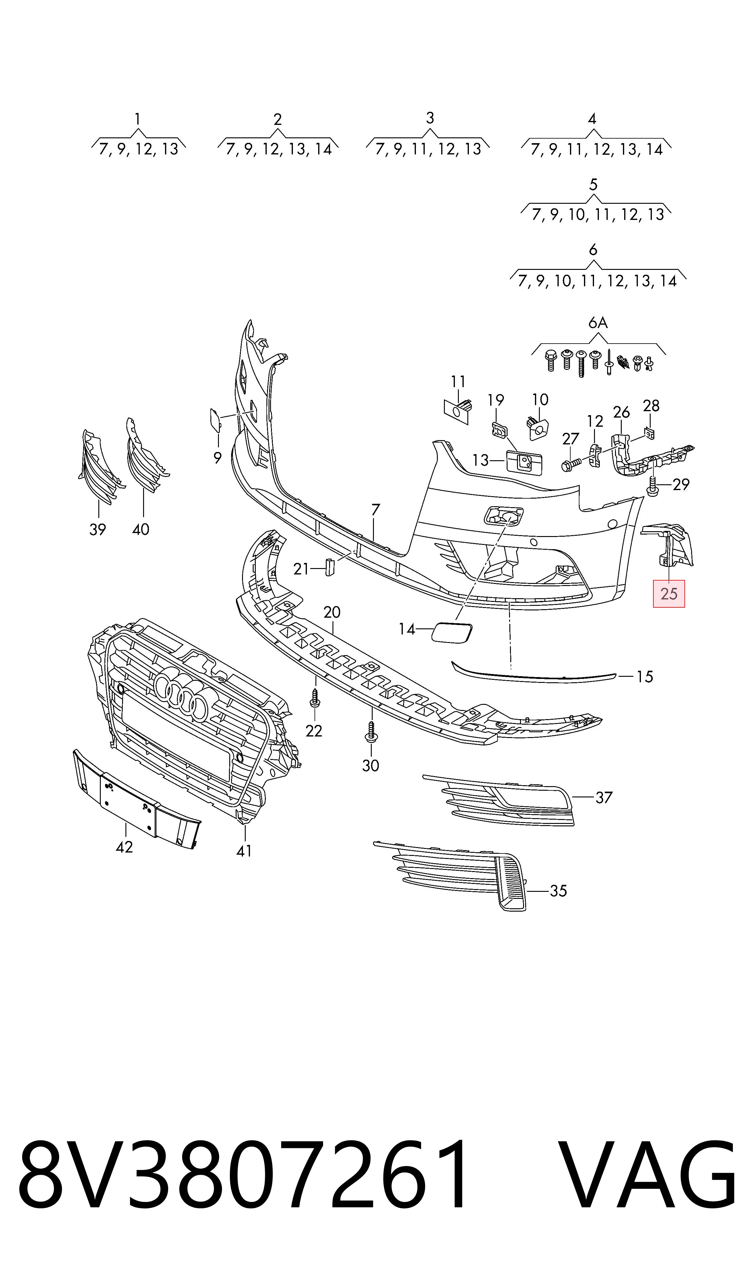 8V3807261 VAG 