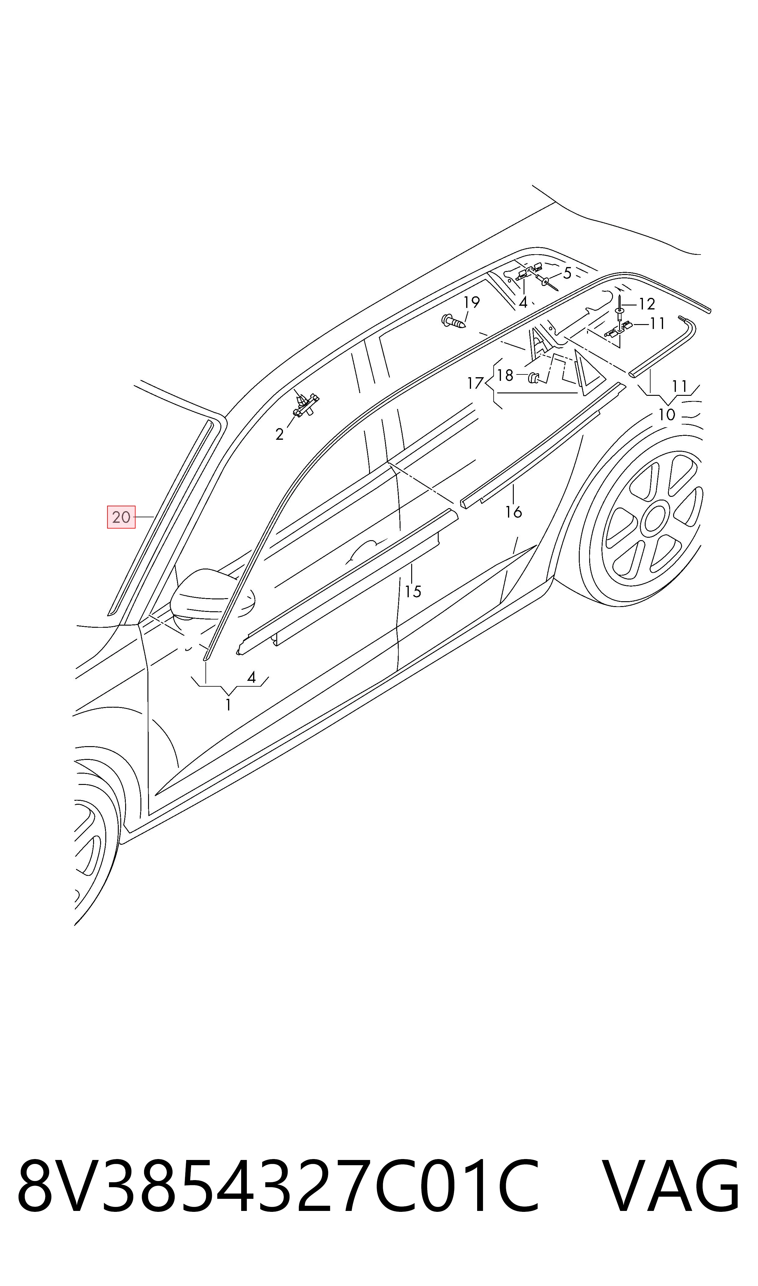  8V3854327C01C VAG