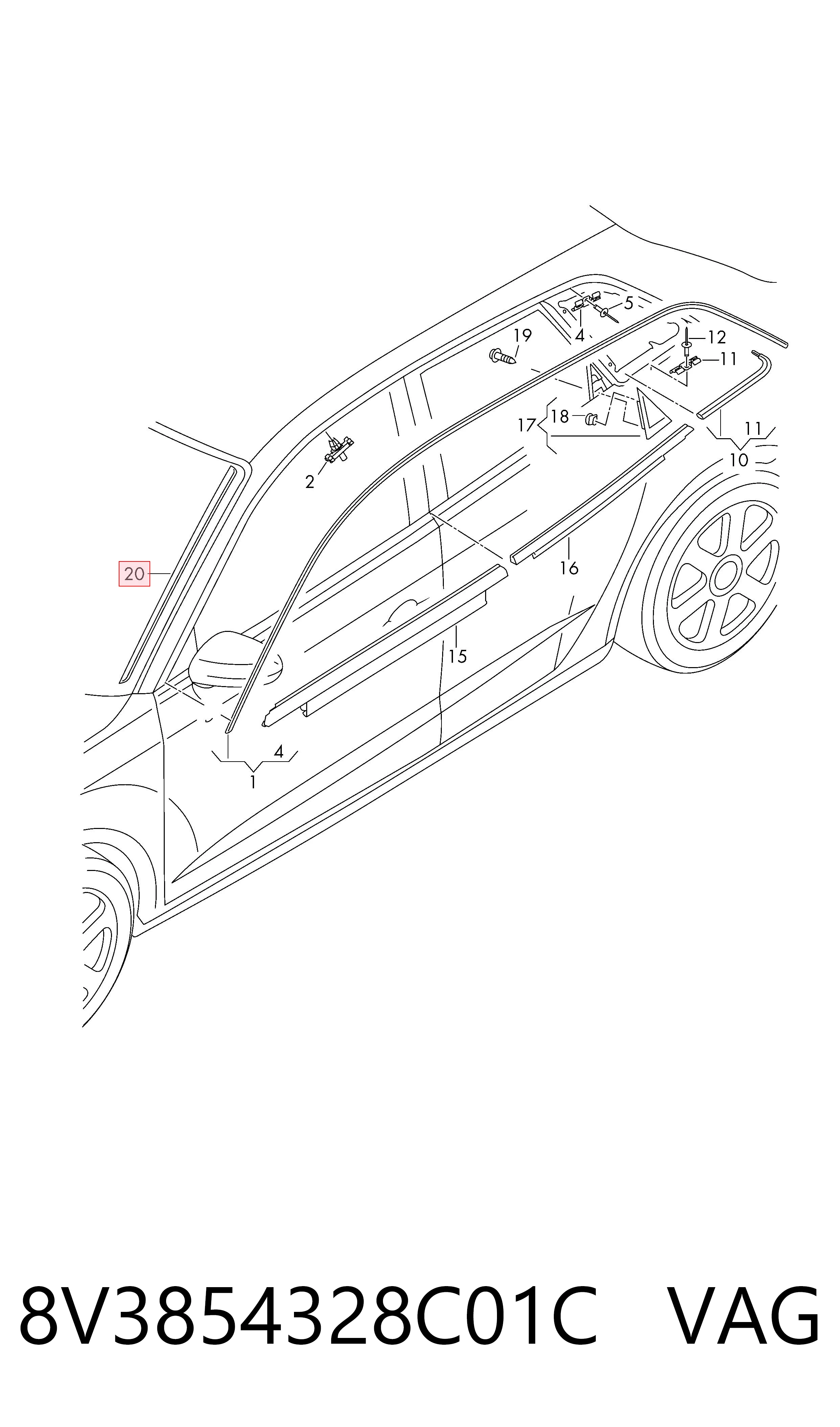  VAG 8V3854328C01C
